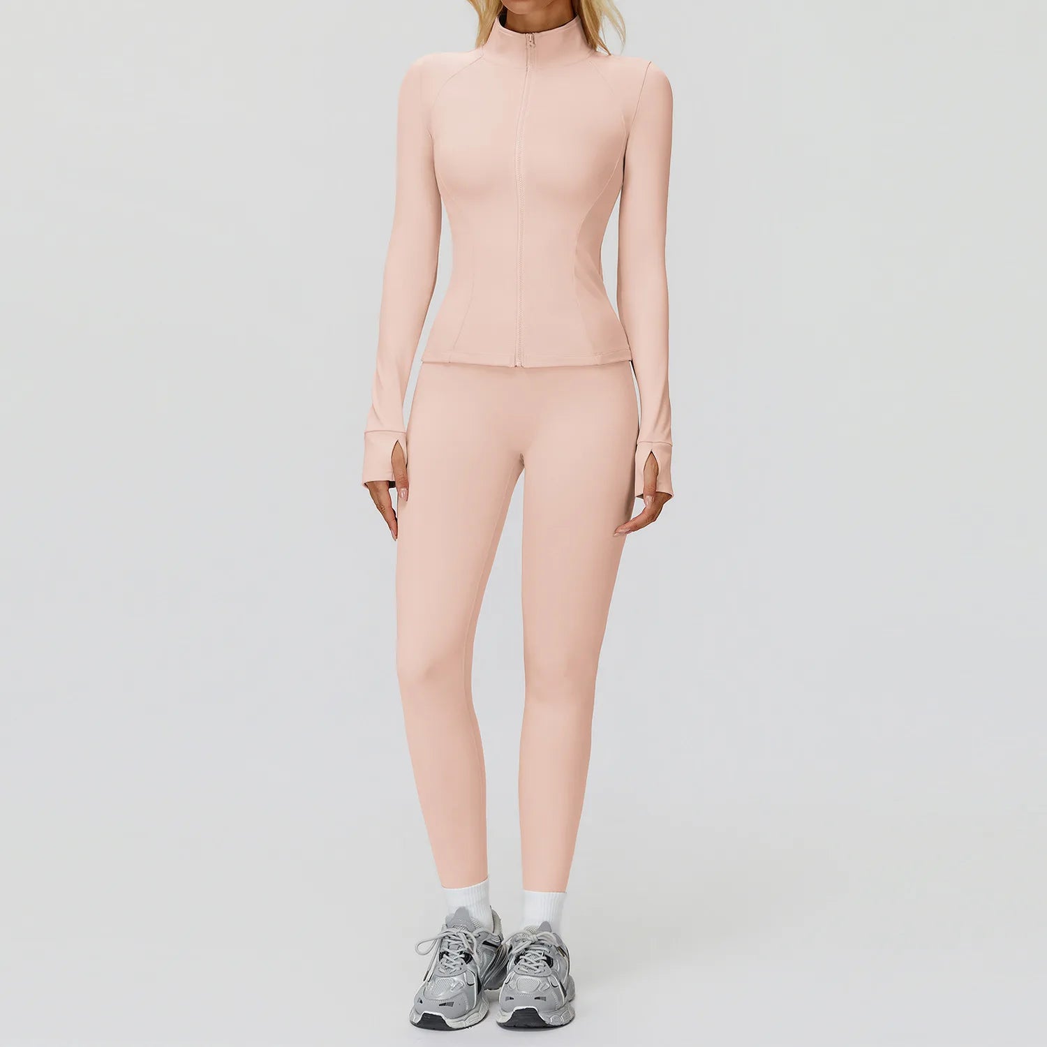 Yoga Set 2PCS Women Tracksuit Sportswear Workout Clothes Athletic Wear Gym Overalls Legging Fitness Top Long Sleeve Sports Suits