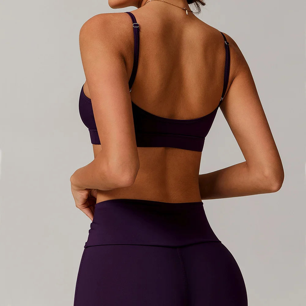 Sexy Sports Bra Push Up Gym Top Women Quick-Drying Yoga Clothes Women Top Shock Resistant Fitness Underwear Running Workout Bra