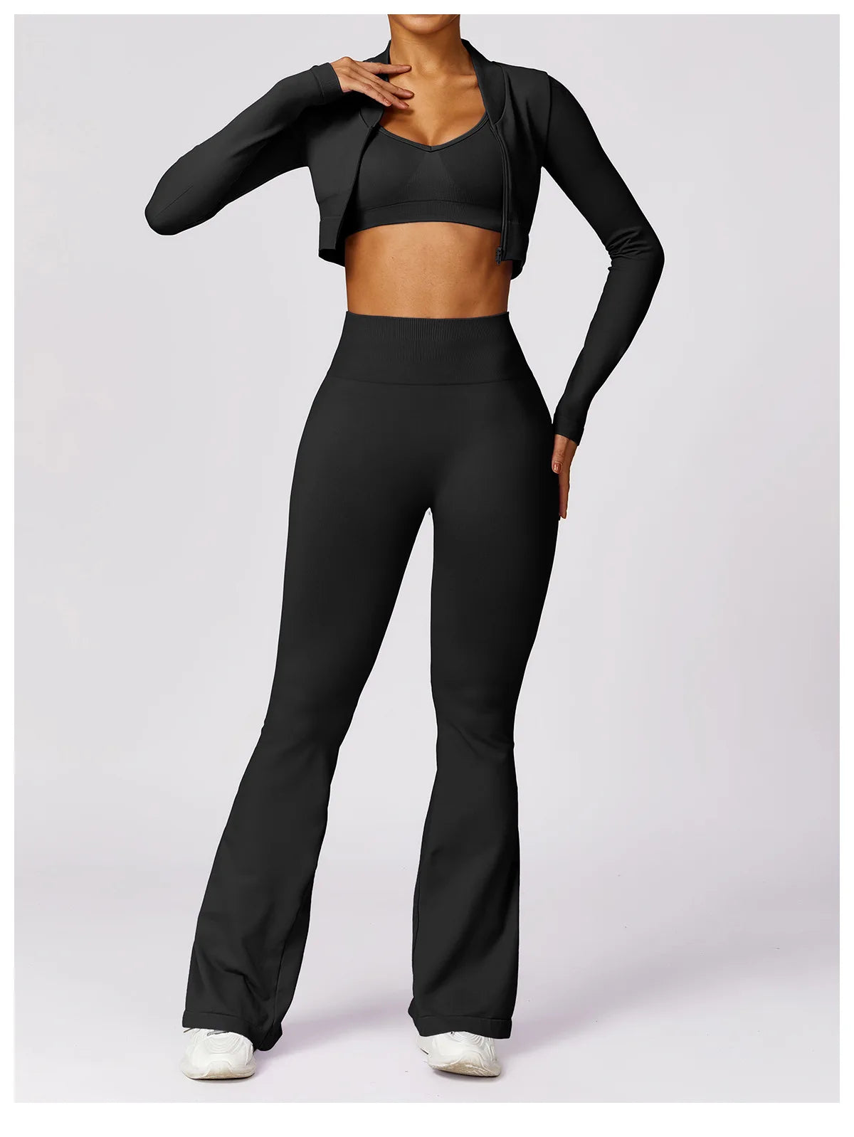 Seamless Flare Leggings Yoga Pants Women High Waist Wide Leg Pants Women Gym Workout Fitness Sports Flared Pant Dance Trousers