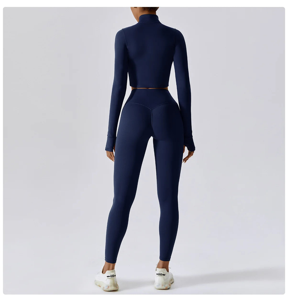 Women Outdoor Sports Long Sleeved Slim Yoga Clothes Quick Dry Zipper Cardigan Stand Up Collar Jacket Running Fitness Jacket Top