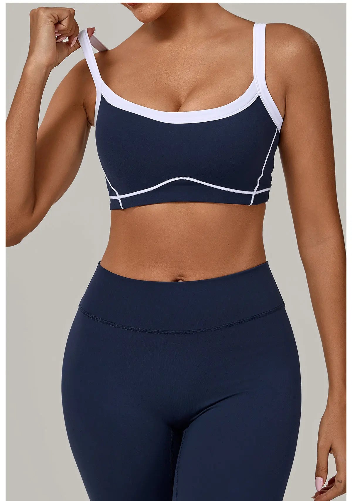 Patchwork Sports Bra Anti-Sweat Fitness Top Women Yoga Bra Shockproof Crop Top Push Up Sport Bra High Strength Gym Workout Top