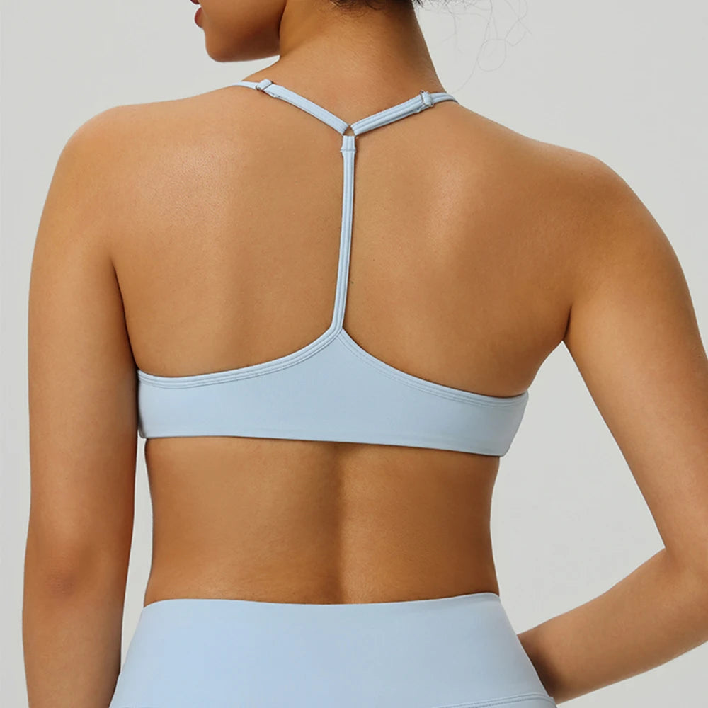 Women Underwear Breathable Sports Bra Shockproof Fitness Tops Push Up Gym Crop Top Brassiere Sport Bras Gym Workout Top Yoga Bra
