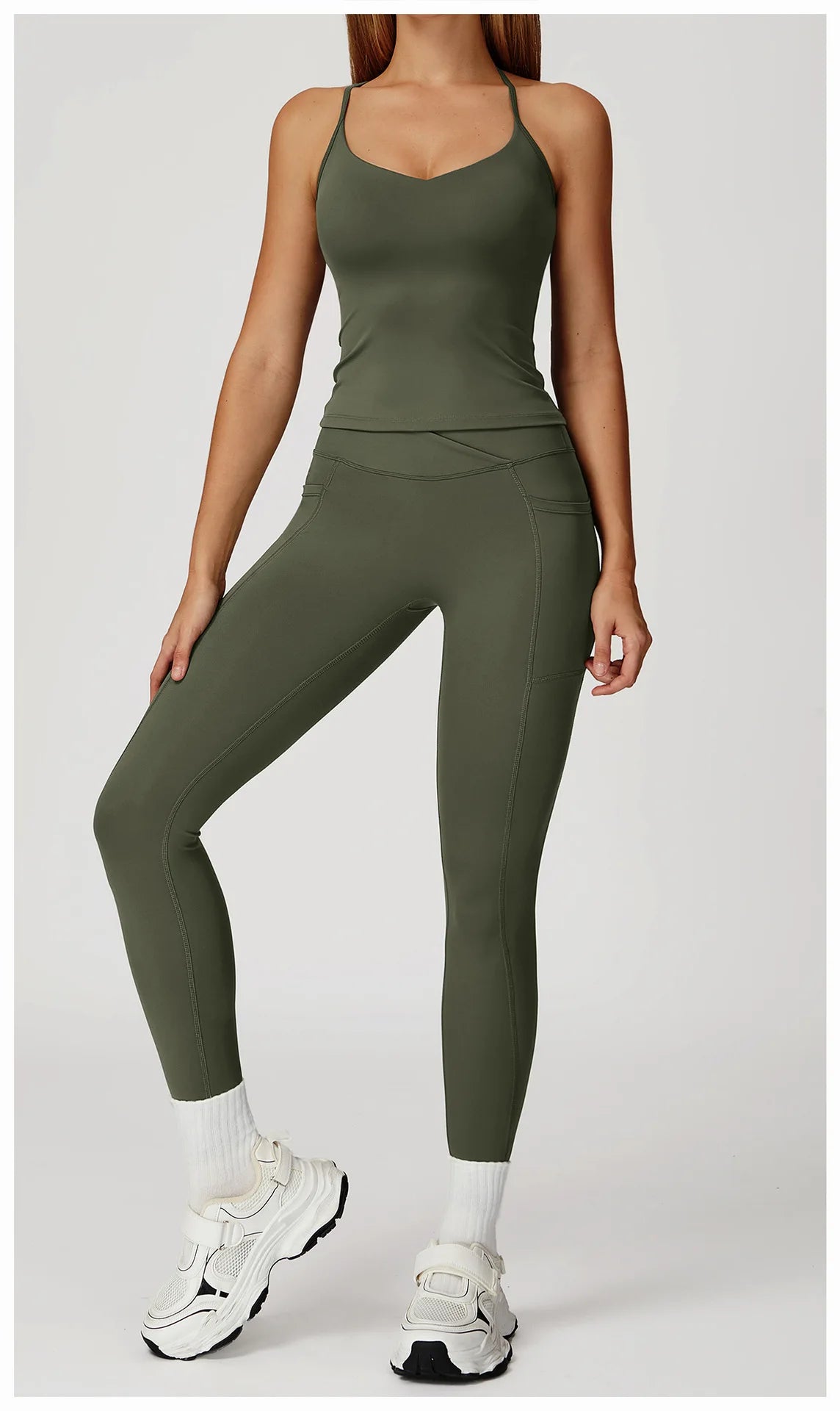 Women Tracksuit Yoga Set 2PCS Gym Workout Clothes for Female Push Up Bra High Waist Leggings Sexy Fitness Sportswear Sports Suit