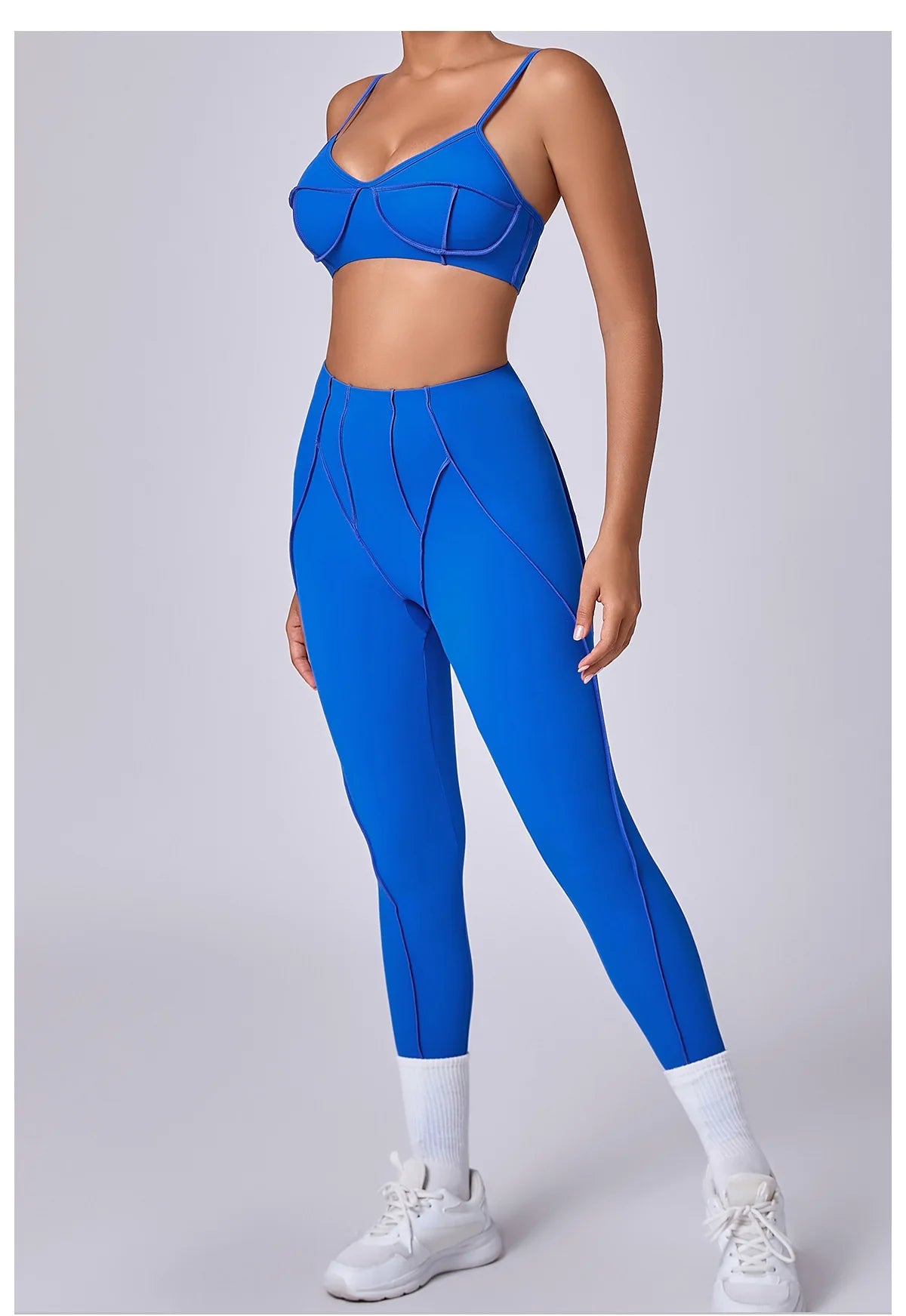 Women's Tracksuit 2 Pieces Seamless Yoga Set Workout Push Up Sportswear Gym Clothing High Waist Leggings Fitness Sports Suits