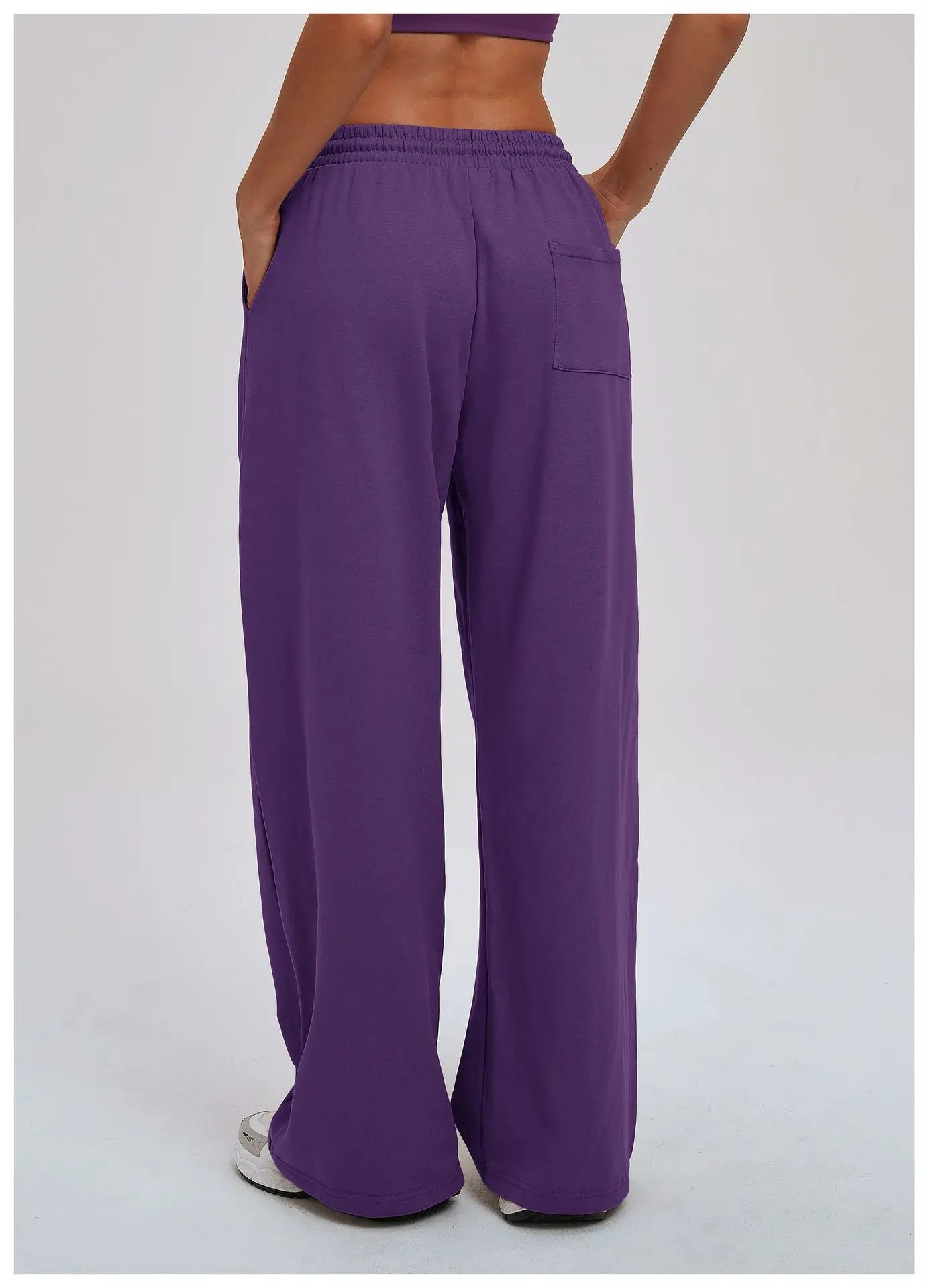 Yoga Pants Women's Gym Workout Pants Loose Wide Leg Casual Straight Leg Pants Outdoor Cycling And Running Sports Pants