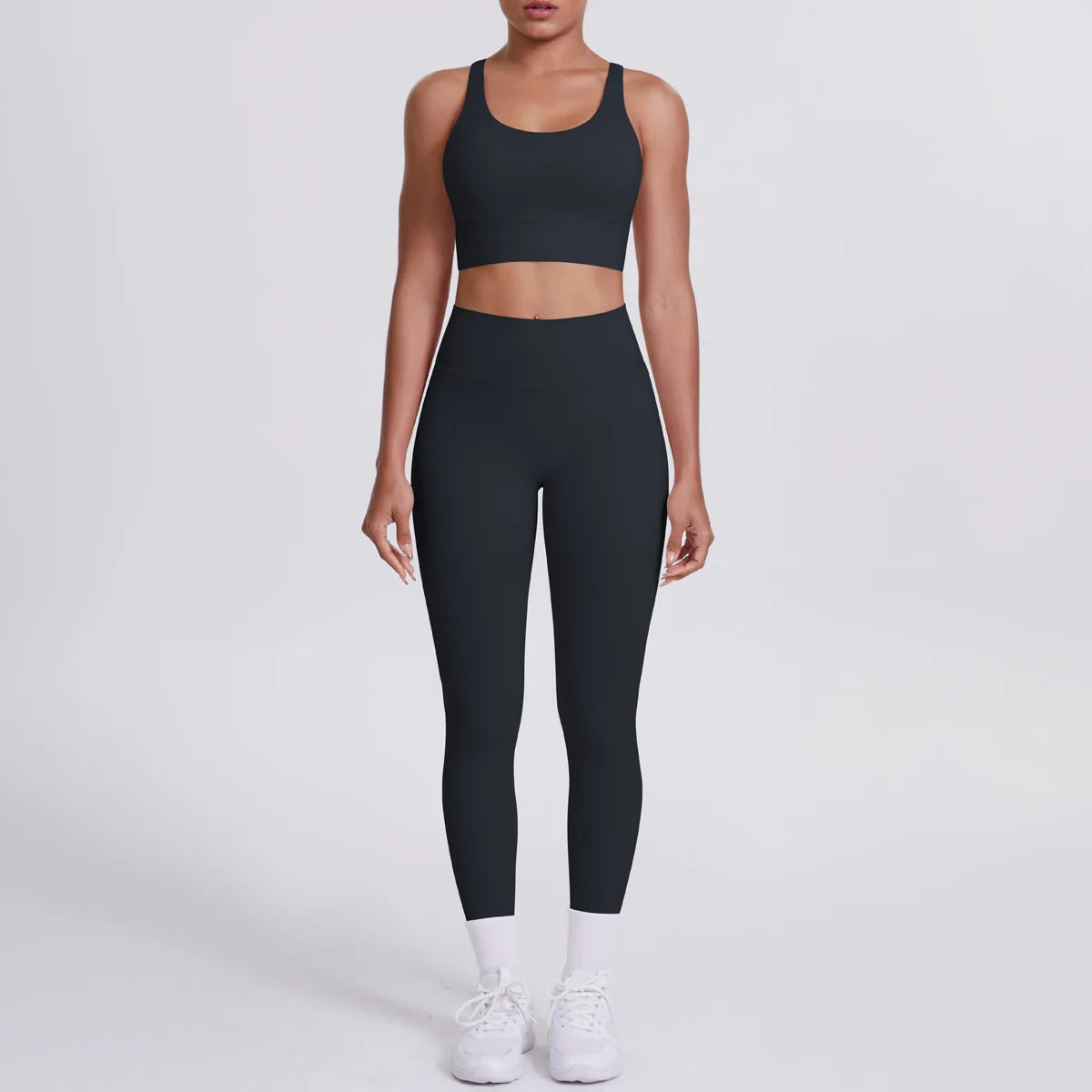 JJUREN Seamless Yoga Suit Women Tracksuit Sports Bra High Waist Leggings Yoga Outfit Gym Set Fitness Workout Clothes Sportswear