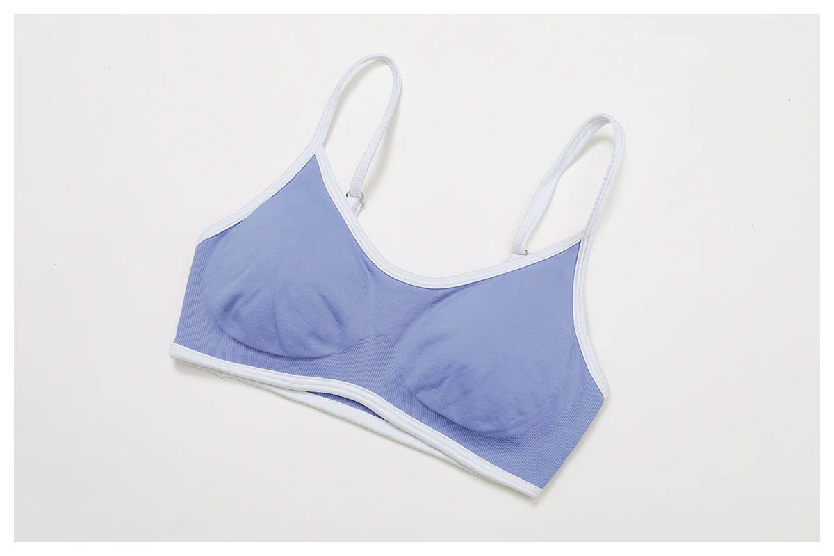 Women Seamless Halter Sports Bra High Support Push-up Open Back activewear Gym Tank Top Fitness Underwear Yoga Workout Brassiere