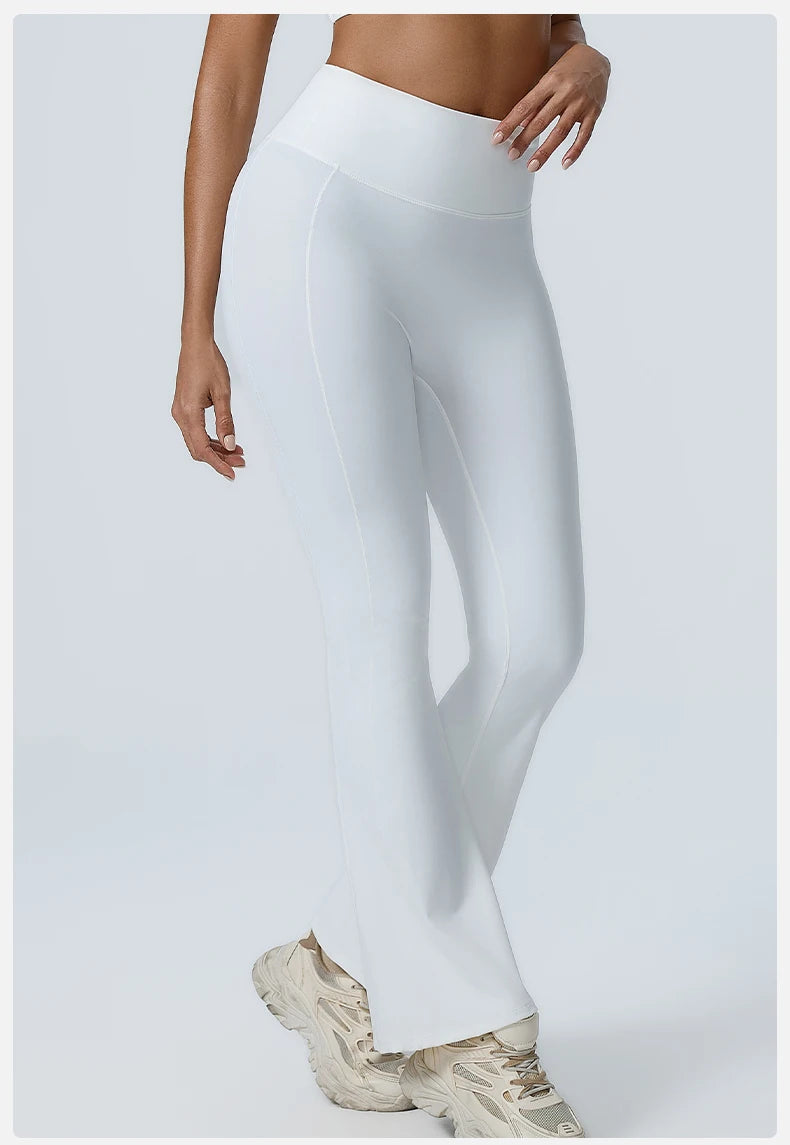 Yoga Leggings Women Yoga Pants Running Bell-bottoms Yoga Tights High Waist Fitness Pants Gym Leggings Sports Wide Leg Pant