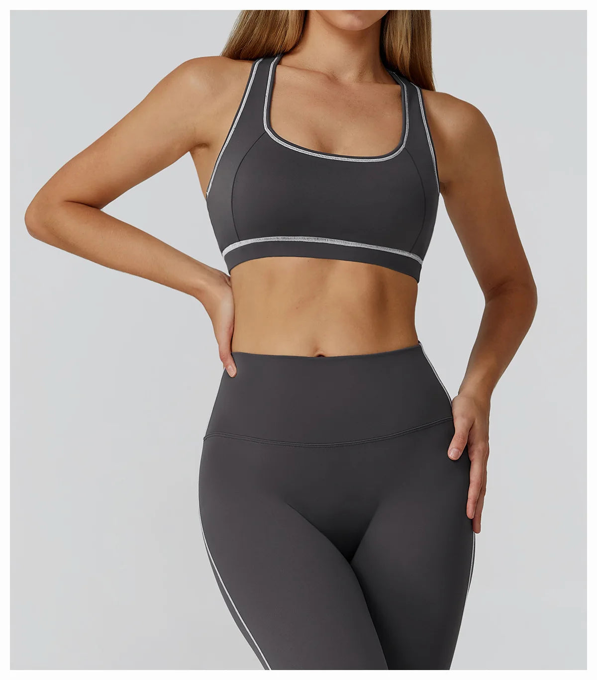 Fitness Top Women Breathable Sports Bra Anti-Sweat Yoga Bra Shockproof Crop Top Push Up High Strength Sport Bra Gym Workout Top