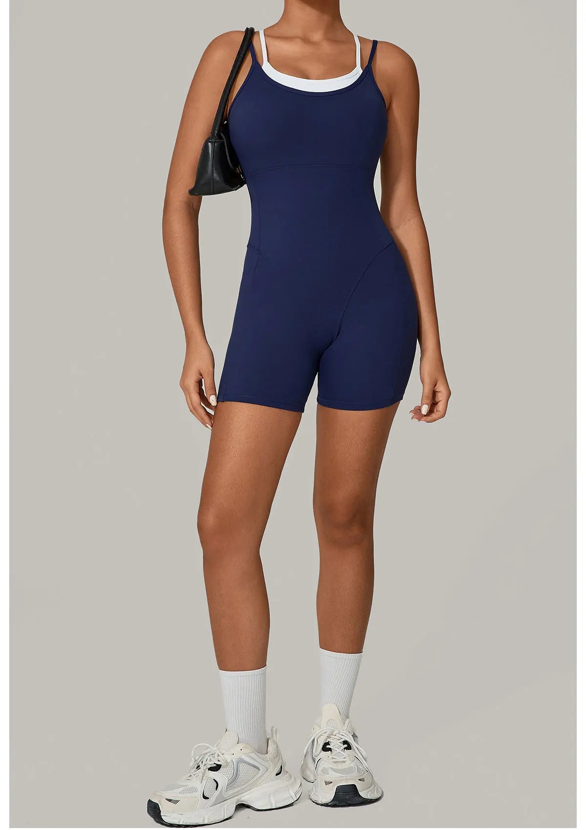 Short Sports Jumpsuit Sleeveless Gym Set Women Tracksuit Yoga Clothes Rompers Workout One-piece Suit Female Outdoor Bodysuits