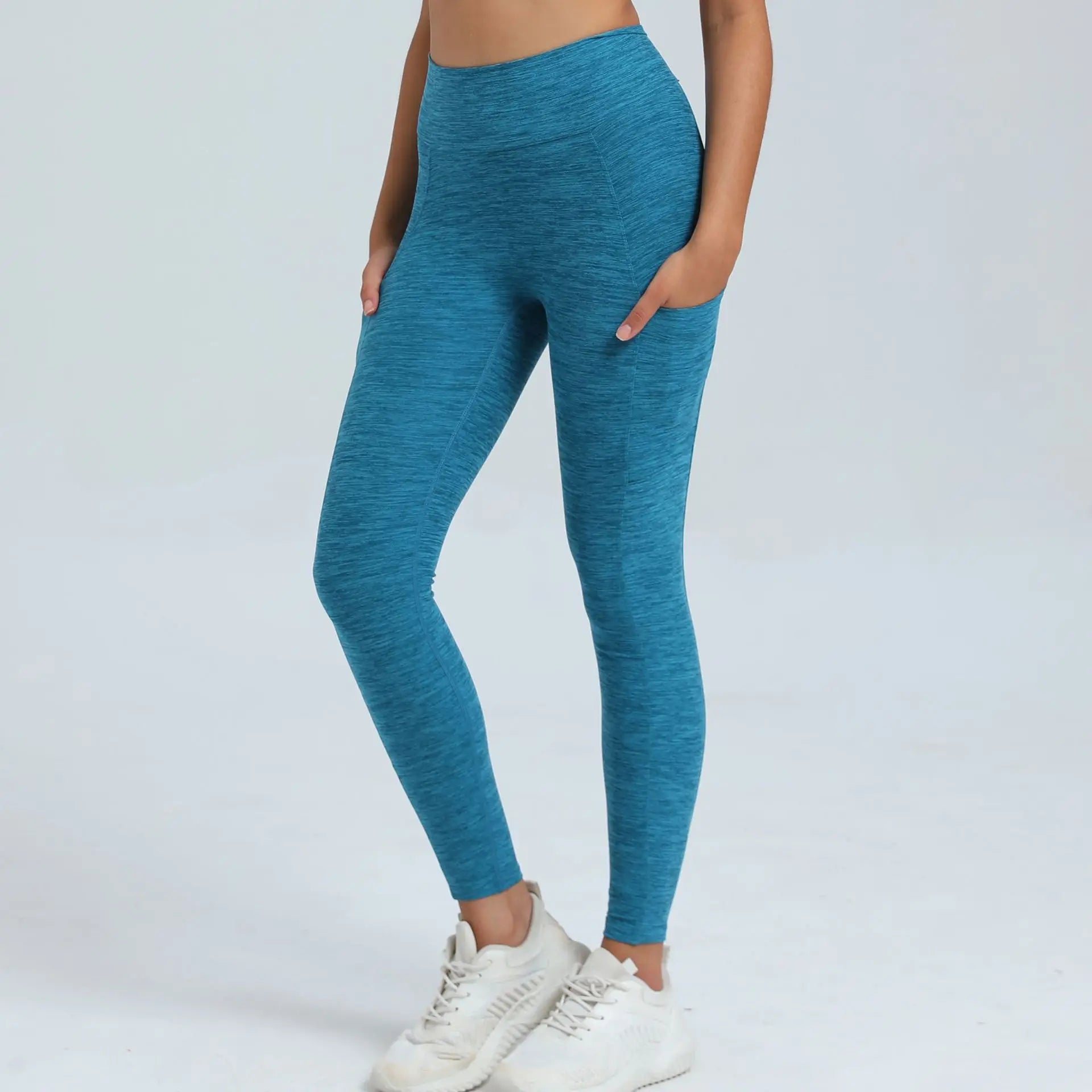 Women Sport Fitness Leggings High Waist Elastic Yoga Pants Training Running Scrunch Butt Gym Leggings Breathable Leggings Female