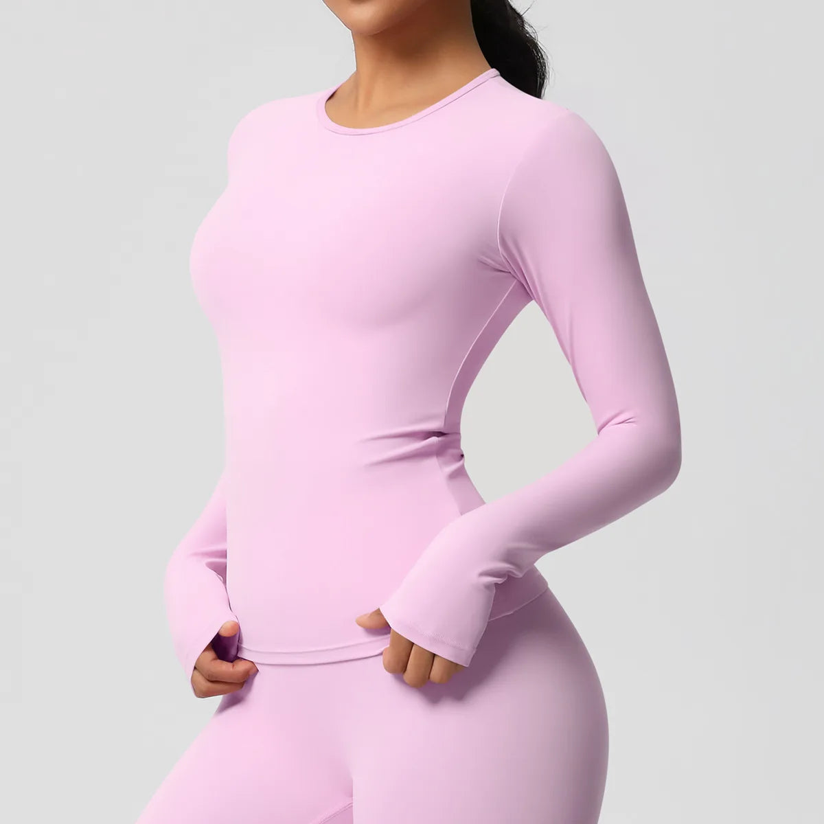 Yoga Shirts For Women Long Sleeve Fitness Running Push Up Gym Clothes Workout Dry Fit Breathable High Elastic Sports Top