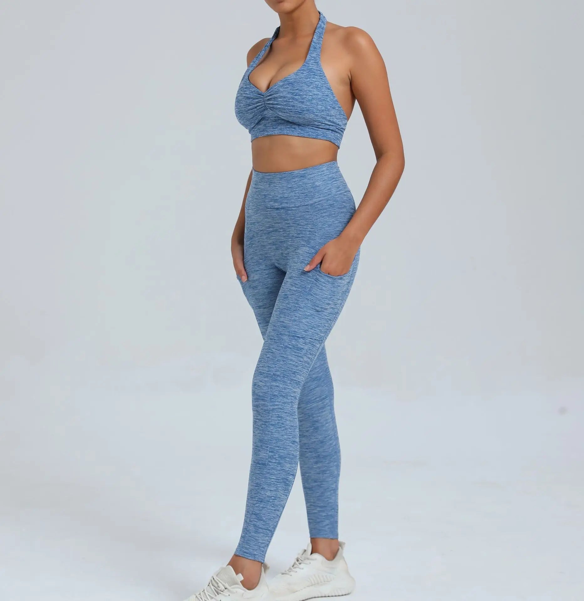Fitness Suit Women Tracksuit Yoga Set Sportswear Workout Clothes Sports Bra High Waist Leggings Gym Clothing Sports Suits