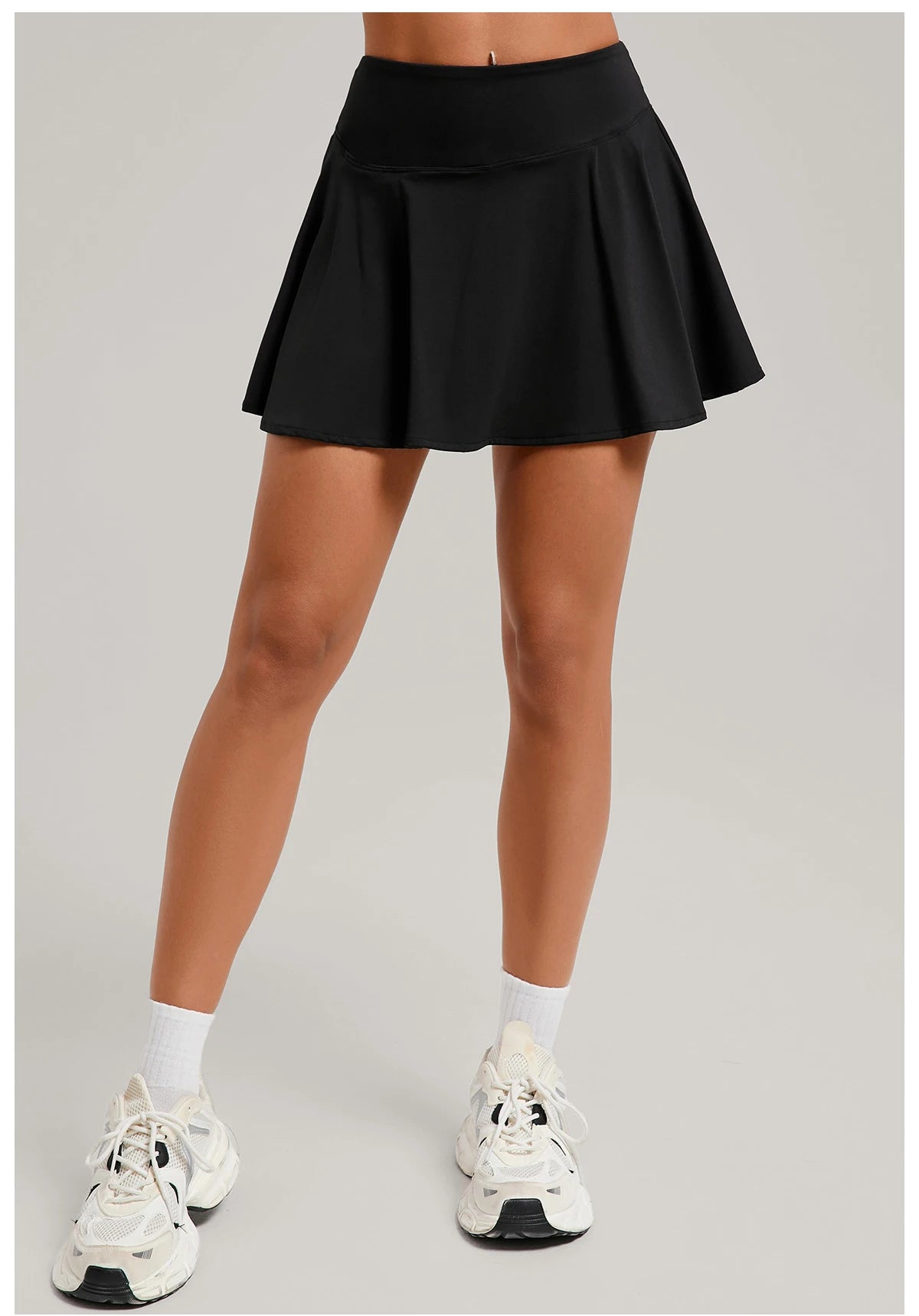 High Waisted Tennis Mini Skirt Women's Tennis Yoga Golf Sports Belt Safety Pants Pocket Comfortable and Breathable Sports Skirt