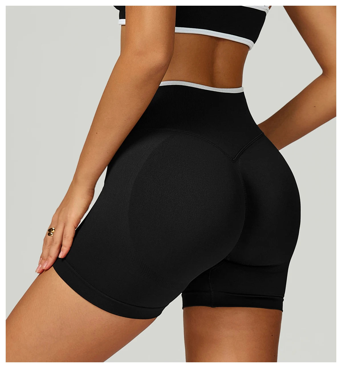 Seamless Women Sports Short Yoga Legging Shorts Squat Proof High Waist Fitness Tight Shorts Cycling Impact Workout Gym Shorts