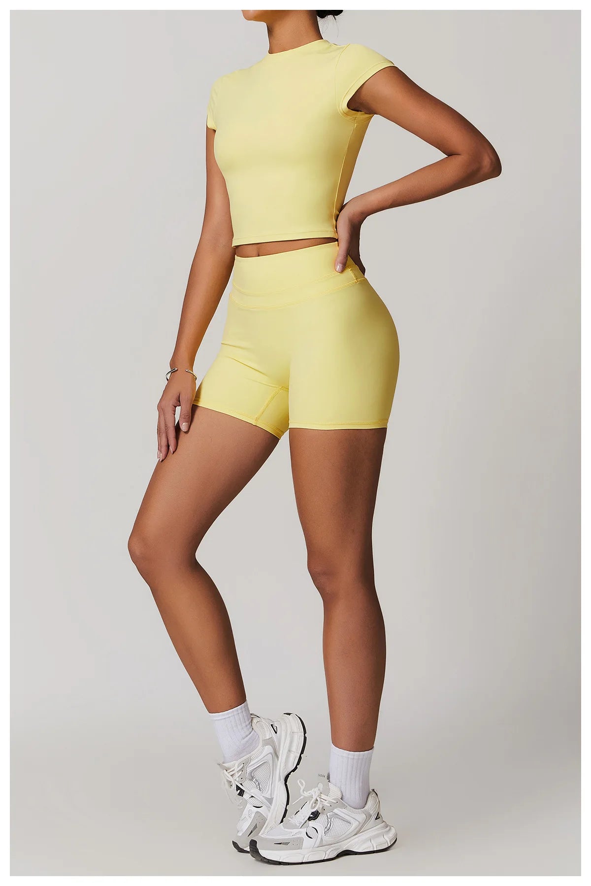Women Clothes Yoga Top Sport T Shirt Fitness Clothes Short Sleeve Yoga Shirt Gym Top Workout Running Active Wear Sport Top