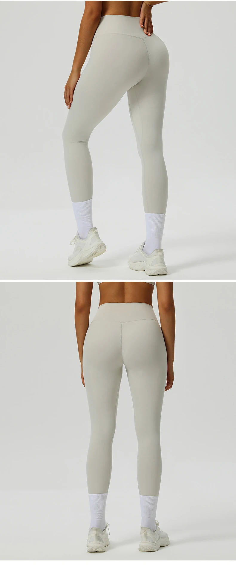 High Waist Solid Leggings Women Slim Tights Fitness Elastic Yoga Leggings Push Up Butt Knit Fashion Gym Push Up Workout Pants
