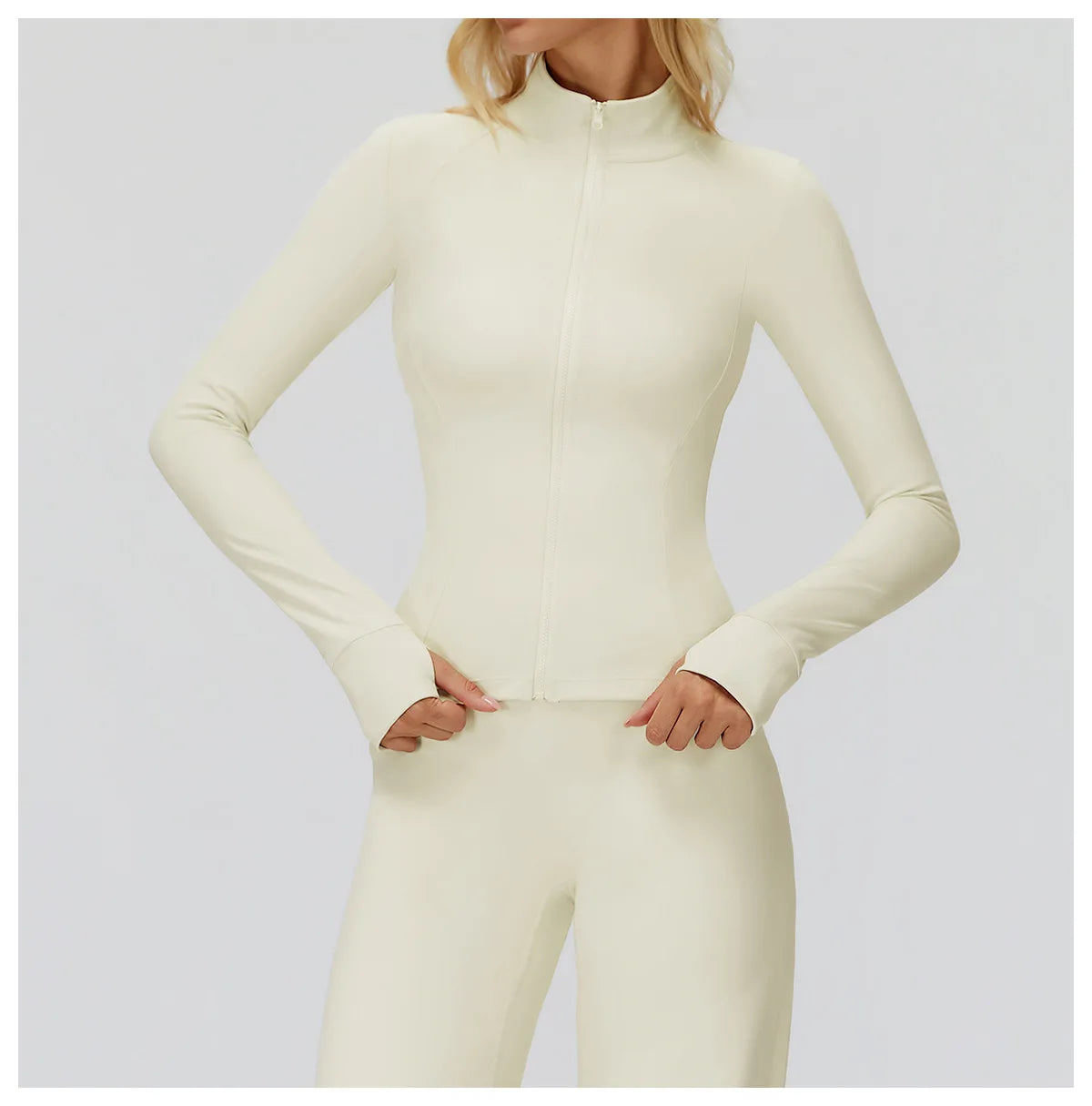 Zipper Long Sleeve Women Crop Tops Jacket Yoga T-shirts Solid Sports Top Running Shirts Sexy Quick Dry Fitness Gym Sport Wear