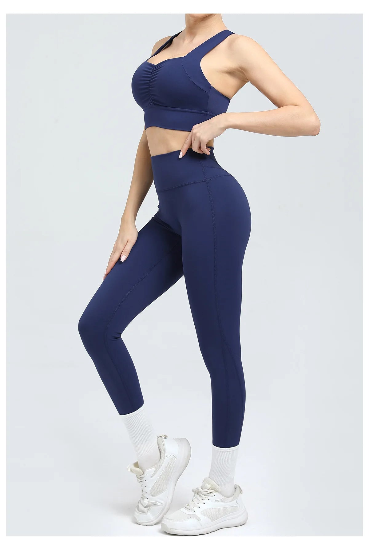 Women's Tracksuit Fitness Suit Yoga Sets Sportswear Workout Outfits Sports Bra High Waist Leggings Gym Clothing Sports Suits