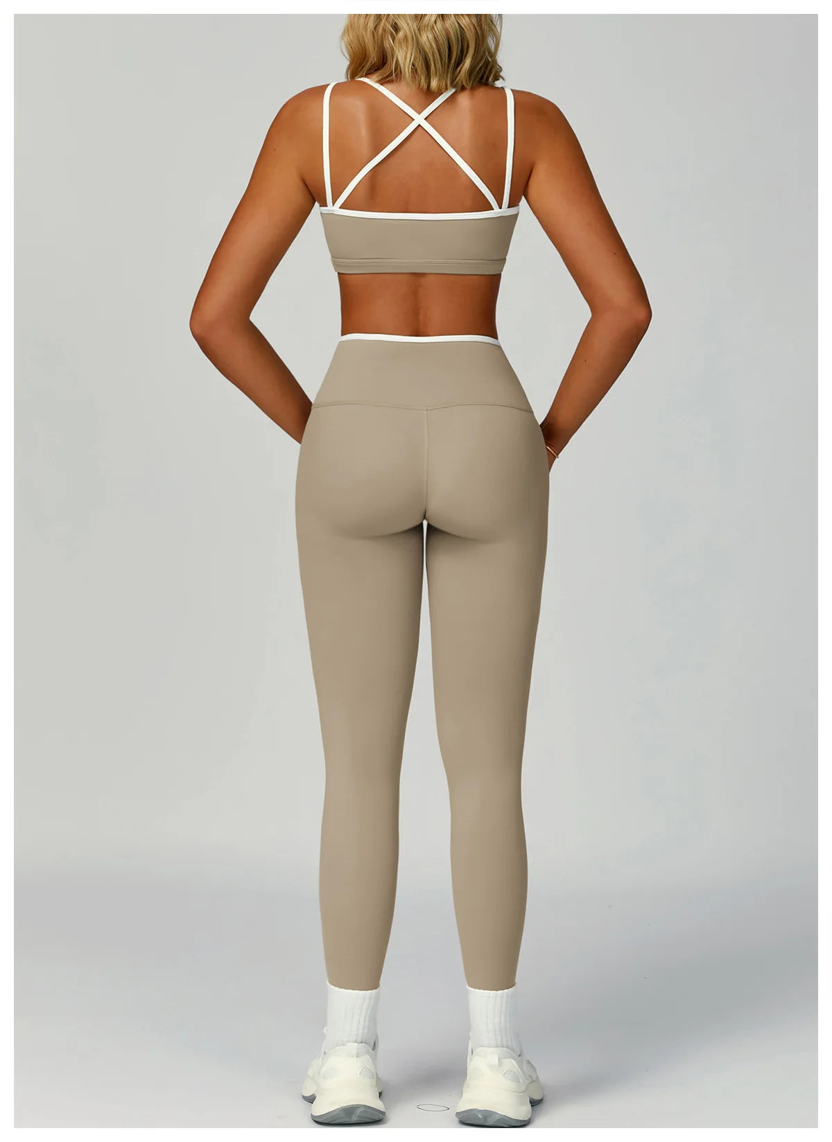 Gym Tracksuit Yoga Set 2 Pieces Workout Outfits Fitness Sportswear High Waist Leggings Sports Bra Athletic Wear Women Clothes