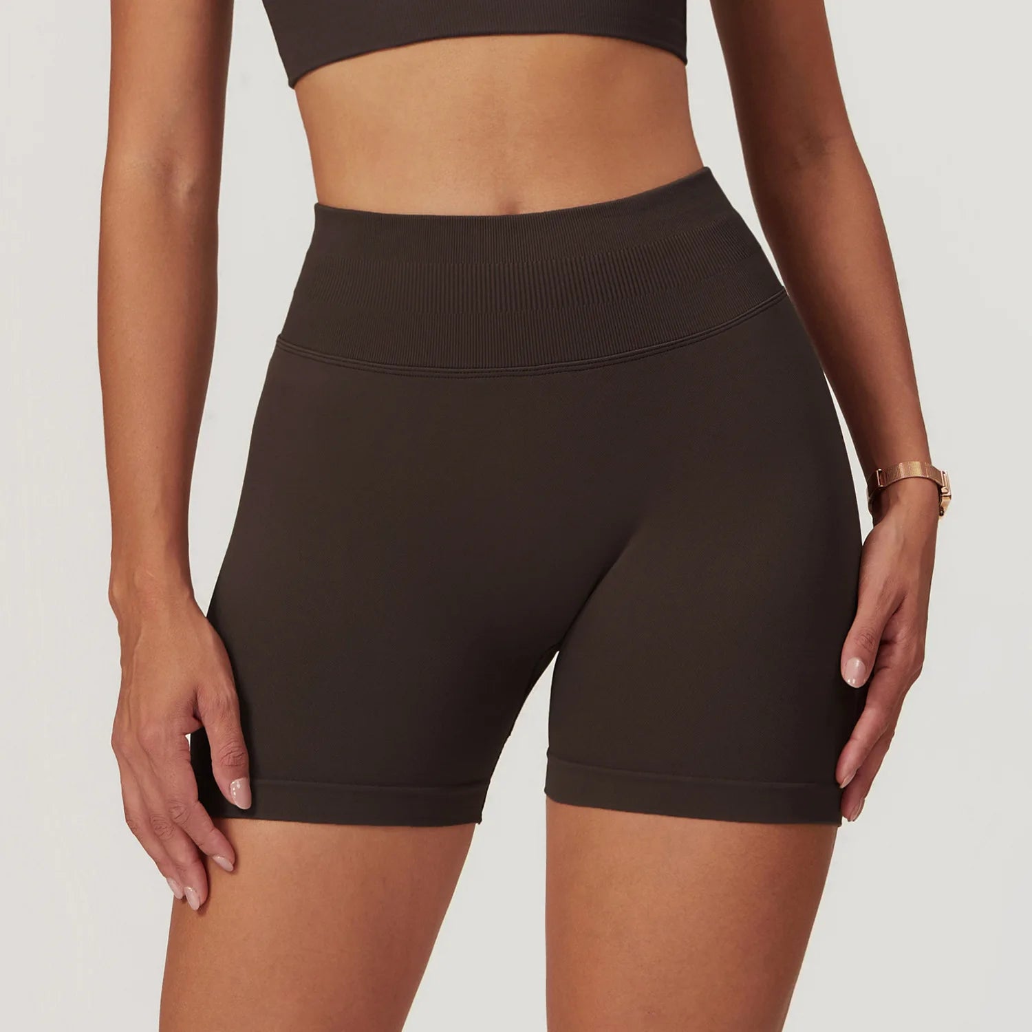 Ribbed Shorts for Women Yoga Shorts Push Up Booty Workout Gym Shorts Fitness High Waist Sports Short Seamless Women Clothing