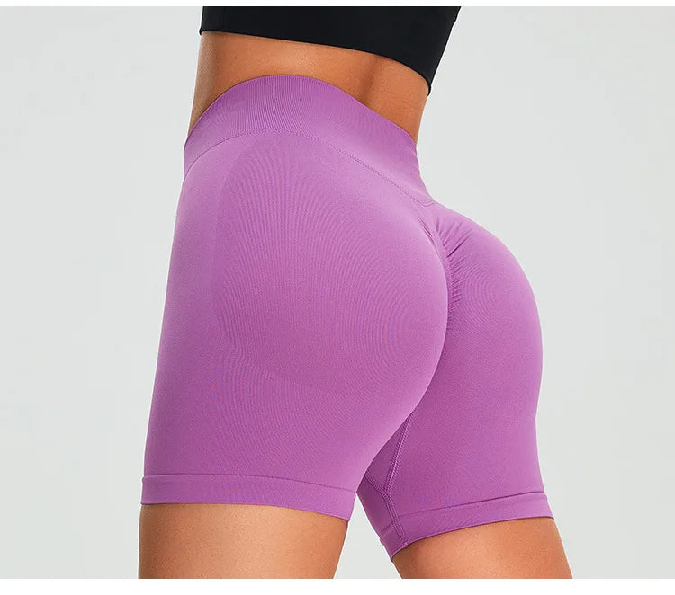 High Waist Seamless Shorts Women Scrunch Butt Yoga Shorts Push Up Gym Shorts Athletic Booty Fitness Workout Short Women Clothing