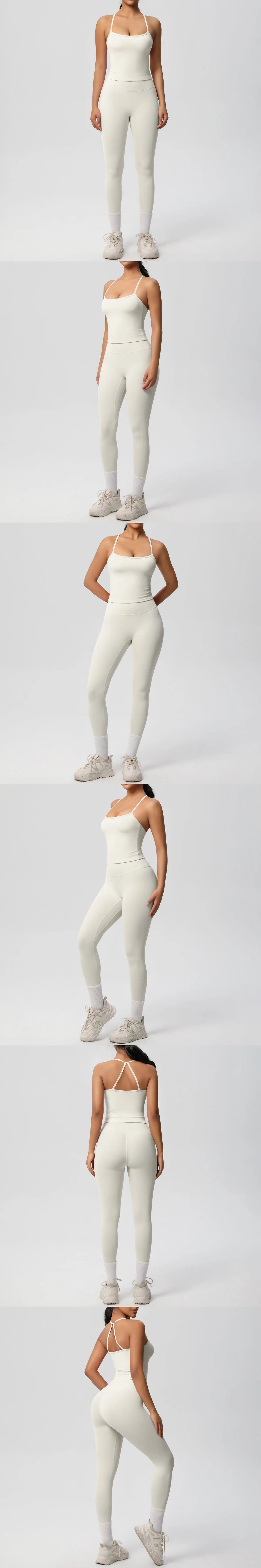 Yoga Outfits Women Tracksuit Fitness Suit Training Sleeveless Sport Gym Set Workout Overalls Sports Underwear Sportswear