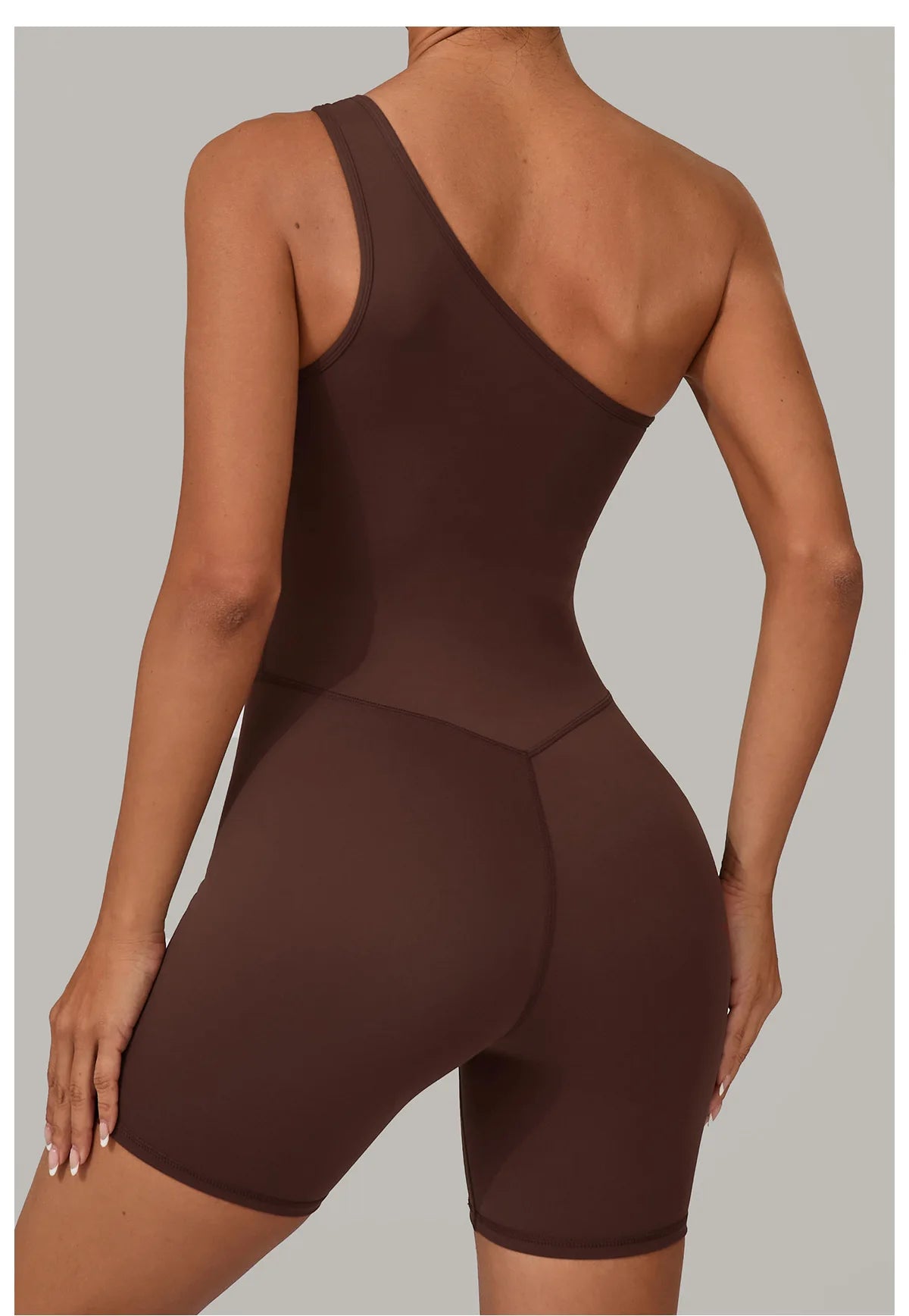 One Shoulder Jumpsuit Women's Fitness Suit Short Sets Sports Overalls for Woman Tracksuit Yoga Clothing Gym Workout Sportswear