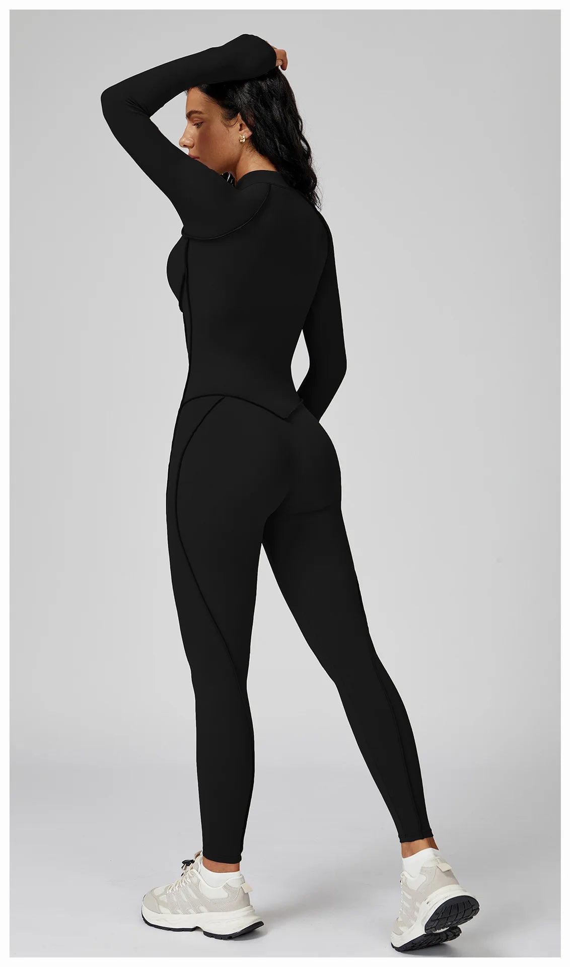 Women Sport Bodysuit Fitness Yoga Zipper Jumpsuit High Elasticity Outdoors Gym Tracksuits Workout Sports Sexy Jumpsuit Sportwear