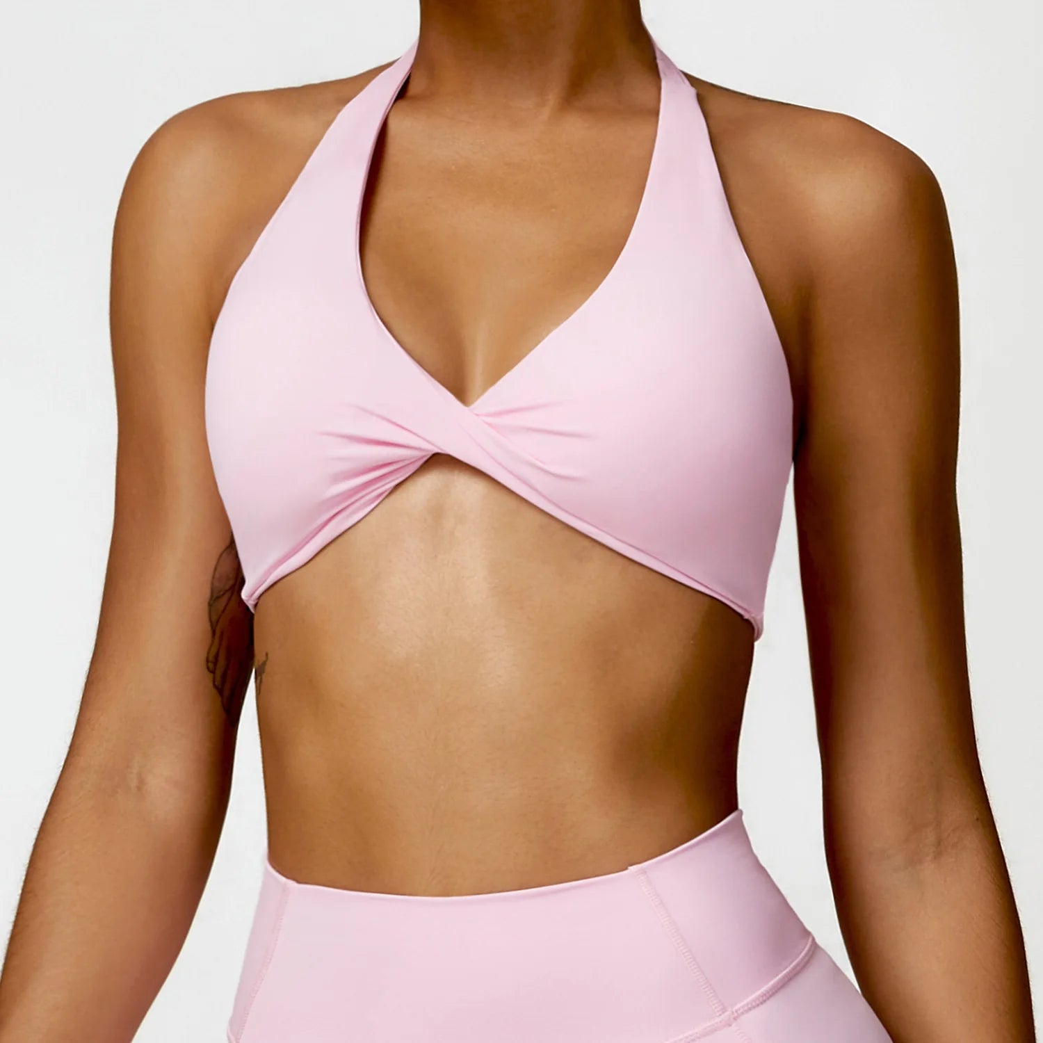 Women's Halter Sports Bra Sexy Beautiful Back Top Push Up Fitness Bra Yoga Gym Workout Bra Fitness Top Sports Breathable Bra