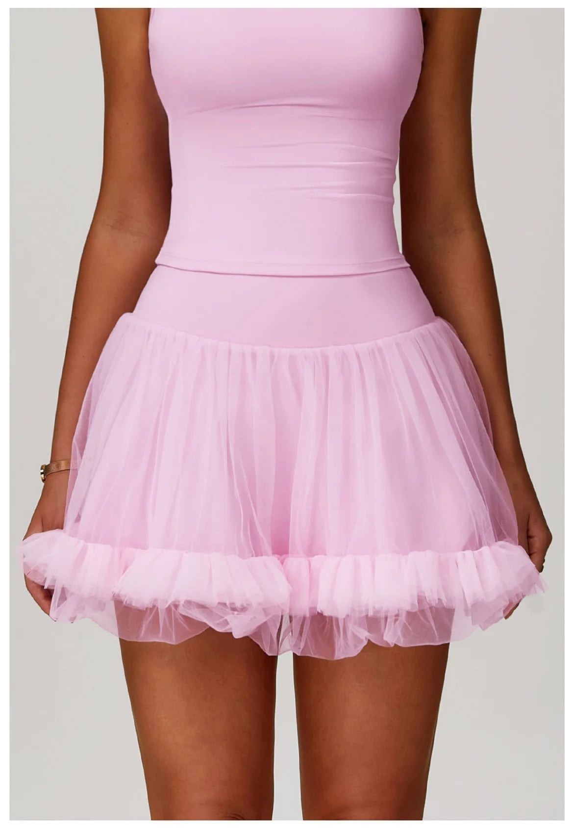 Summer Women's Yoga Short Skirt Anti Glare Short Skirt High Waist Tennis Skirt Casual A-line Half Skirt Mesh Sports Short Skirt