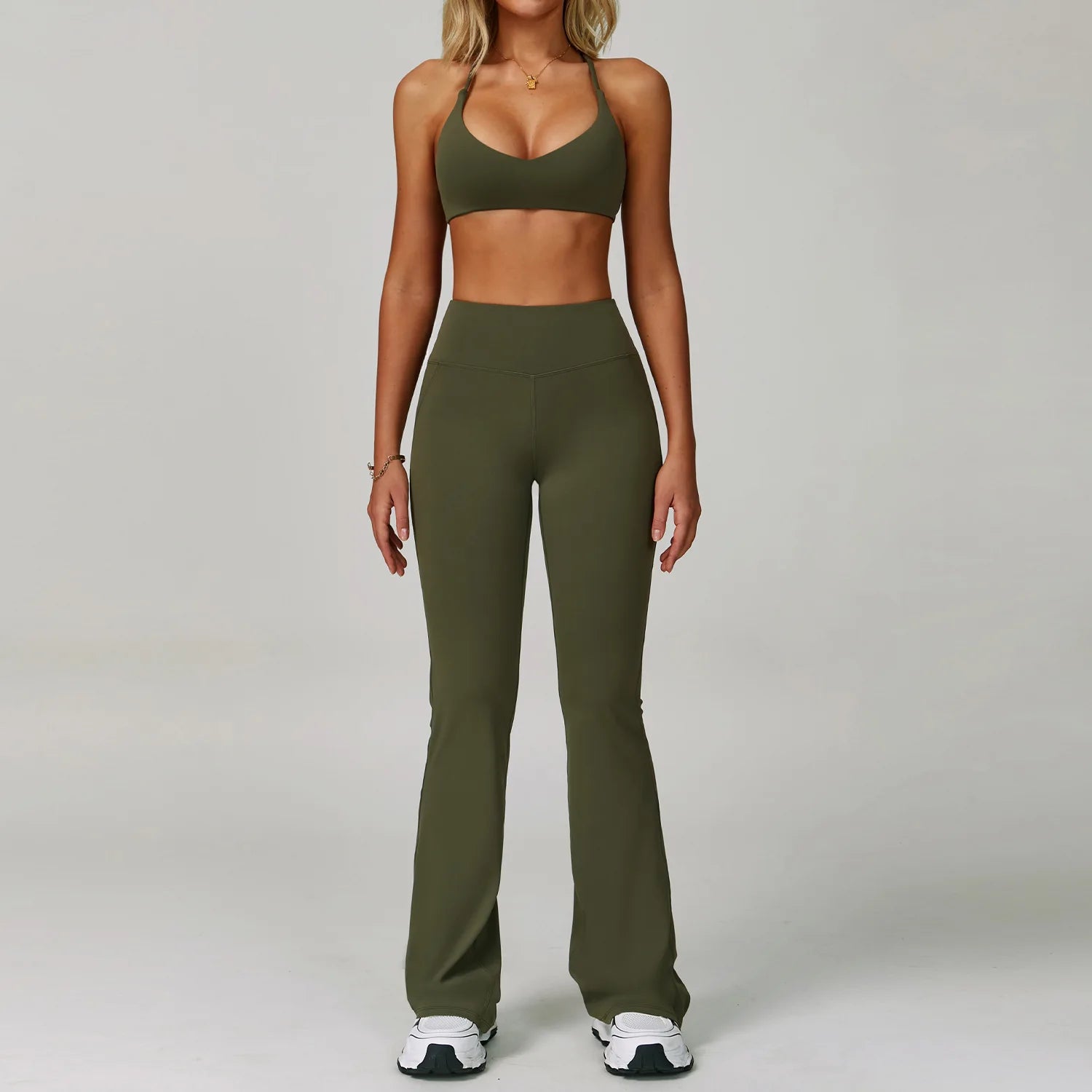 2 Piece Set Women's Tracksuit Fitness Clothes Yoga Sets Sportswear Workout Bra High Waist Leggings Set Gym Clothing Sports Suits