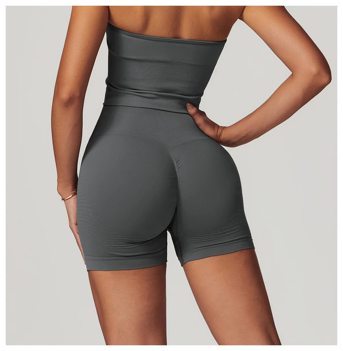 Seamless Women Yoga Shorts High Waist Workout Shorts Fitness Yoga Lift Butt Fitness Ladies Yoga Tights Gym Running Short Pants