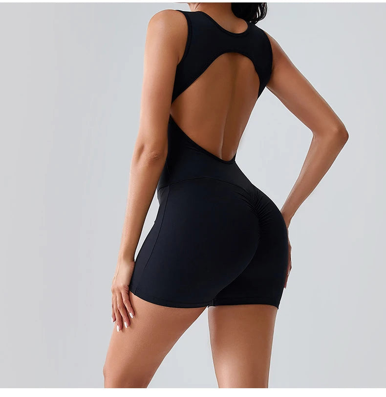 Women Rompers Tummy Control Butt Lifting Sports Shapewer Fitness Sports Bodysuit Yoga Suit Women's Gym PushUp Workout Clothes