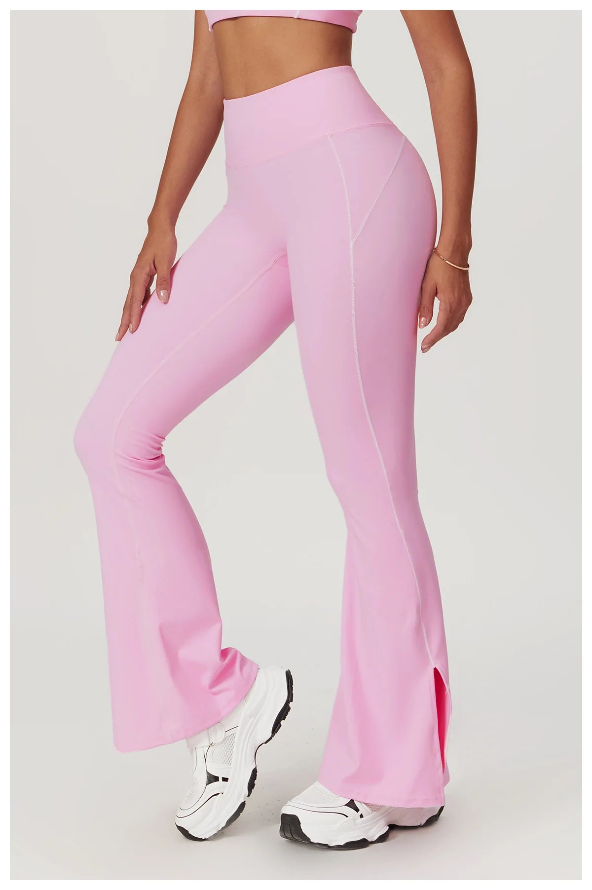 Yoga Flare Leggings Women Bell-bottoms Fitness Push Up High Waiste Wide Leg Workout Pants Gym Elastic Tights Exercise Sport Pant