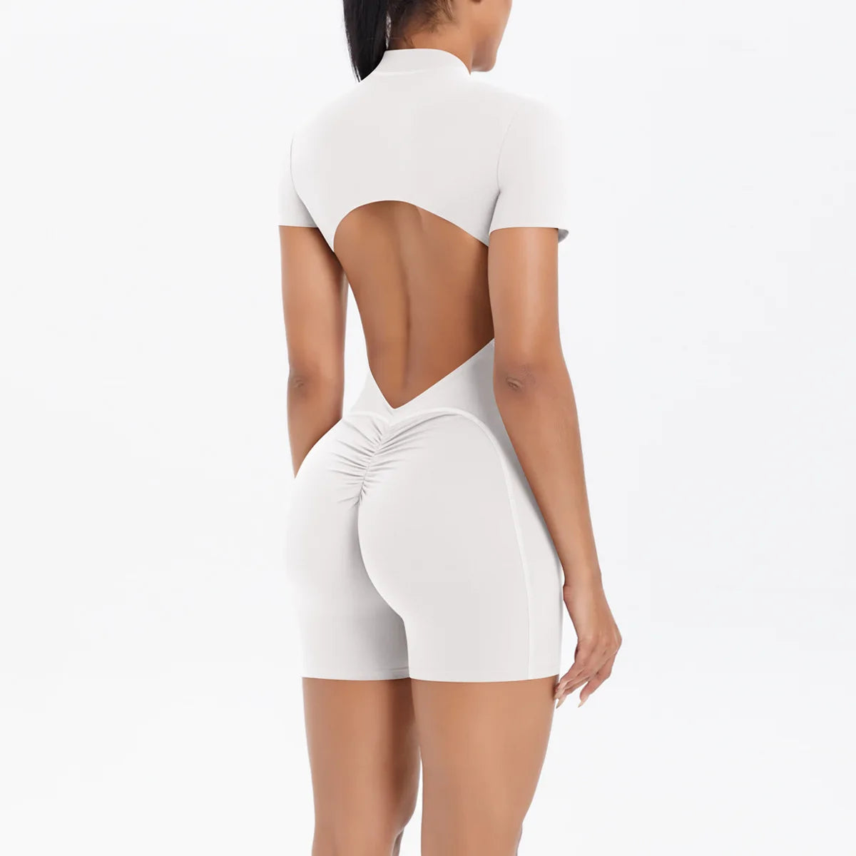 Gym Set Women Yoga Suit Sportswear Women Tracksuit Sports Jumpsuit Fitness Rompers Short Sleeves Push Up Set Workout Bodysuits