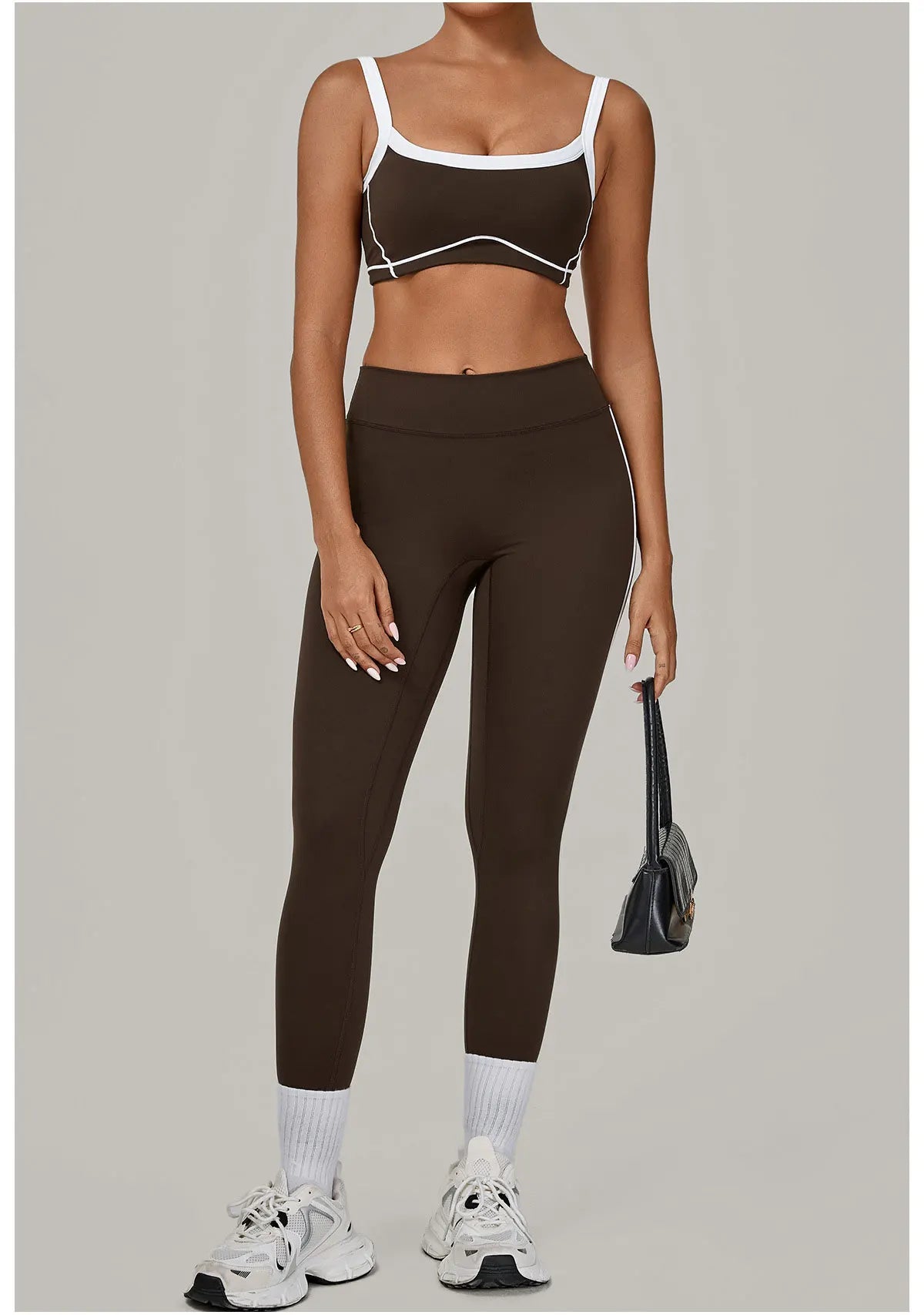 2PCS Yoga Suit Women Tracksuit Sports Bra High Waist Leggings Sports Outfit Gym Set Fitness Workout Clothes Running Sportswear