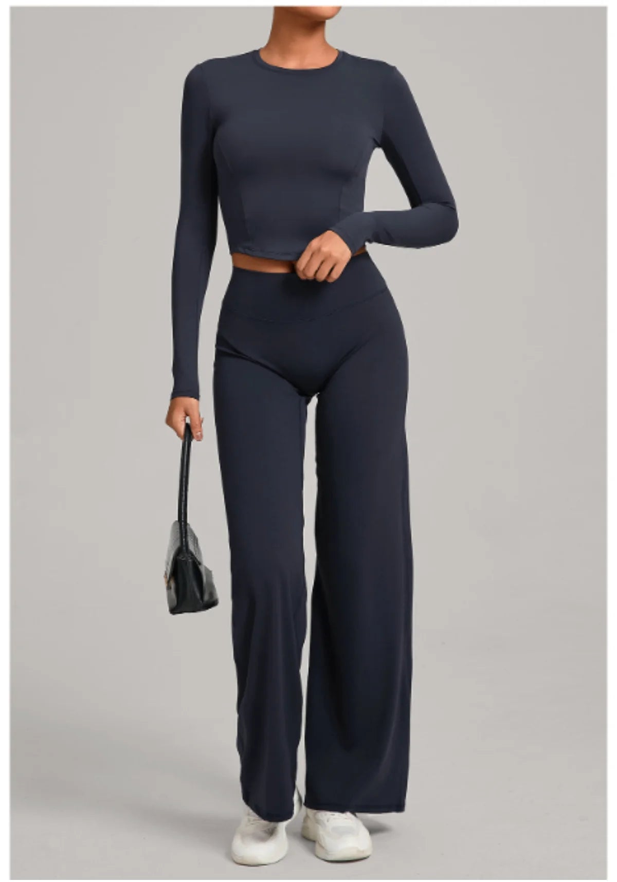 Gym Outfits 2PCS Yoga Suit Sports Set Women Sportswear Quick-Drying Women Tracksuit Running Workout Long Sleeve Yoga Clothing