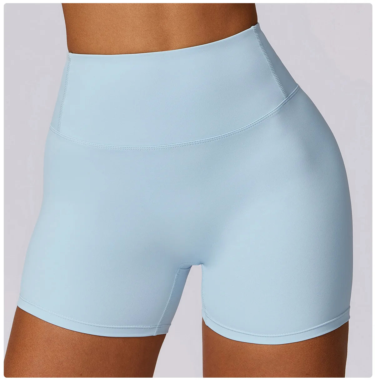 Women's Sports Yoga Shorts High Waist Hip Lift Fitness Running Cycling Quick Dry Breathable Yoga Women's Impact Yoga Shorts