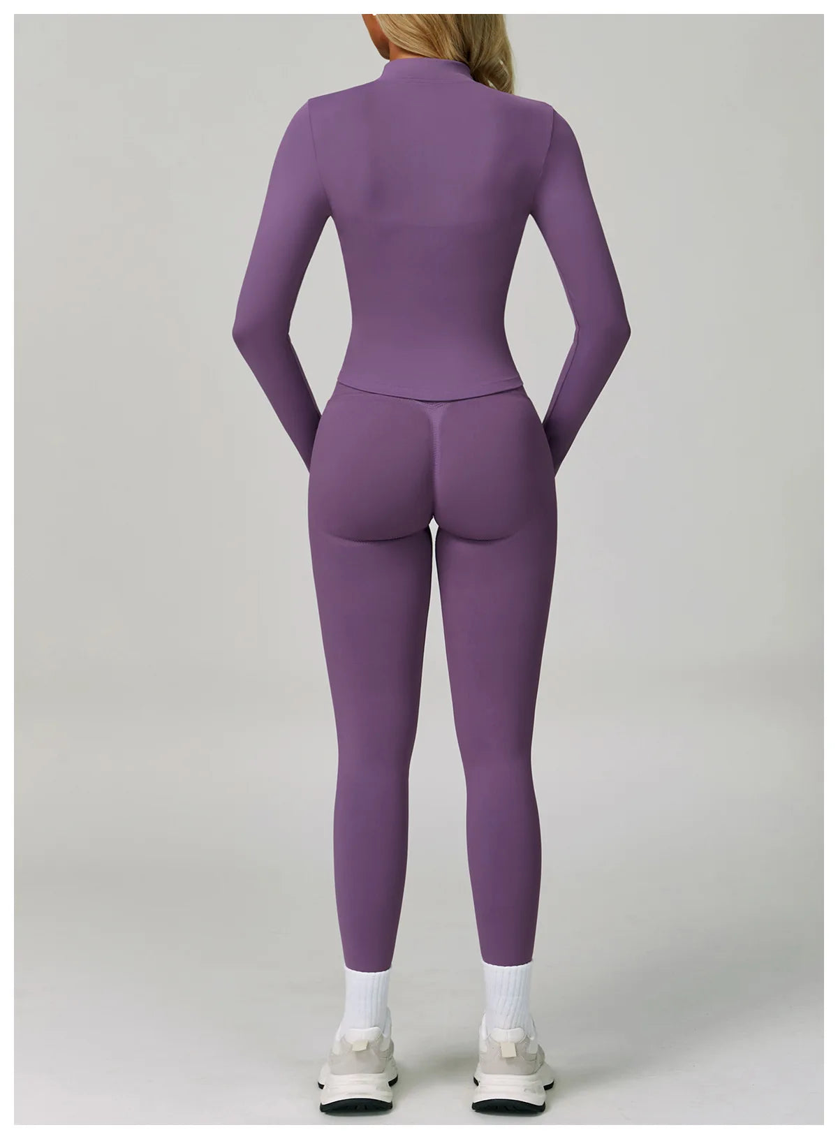 2/3PCS Yoga Suit Sports Set Women Tracksuit Gym Set Seamless Running Workout Set Push Up Long Sleeve Sports Jacket Yoga Clothing