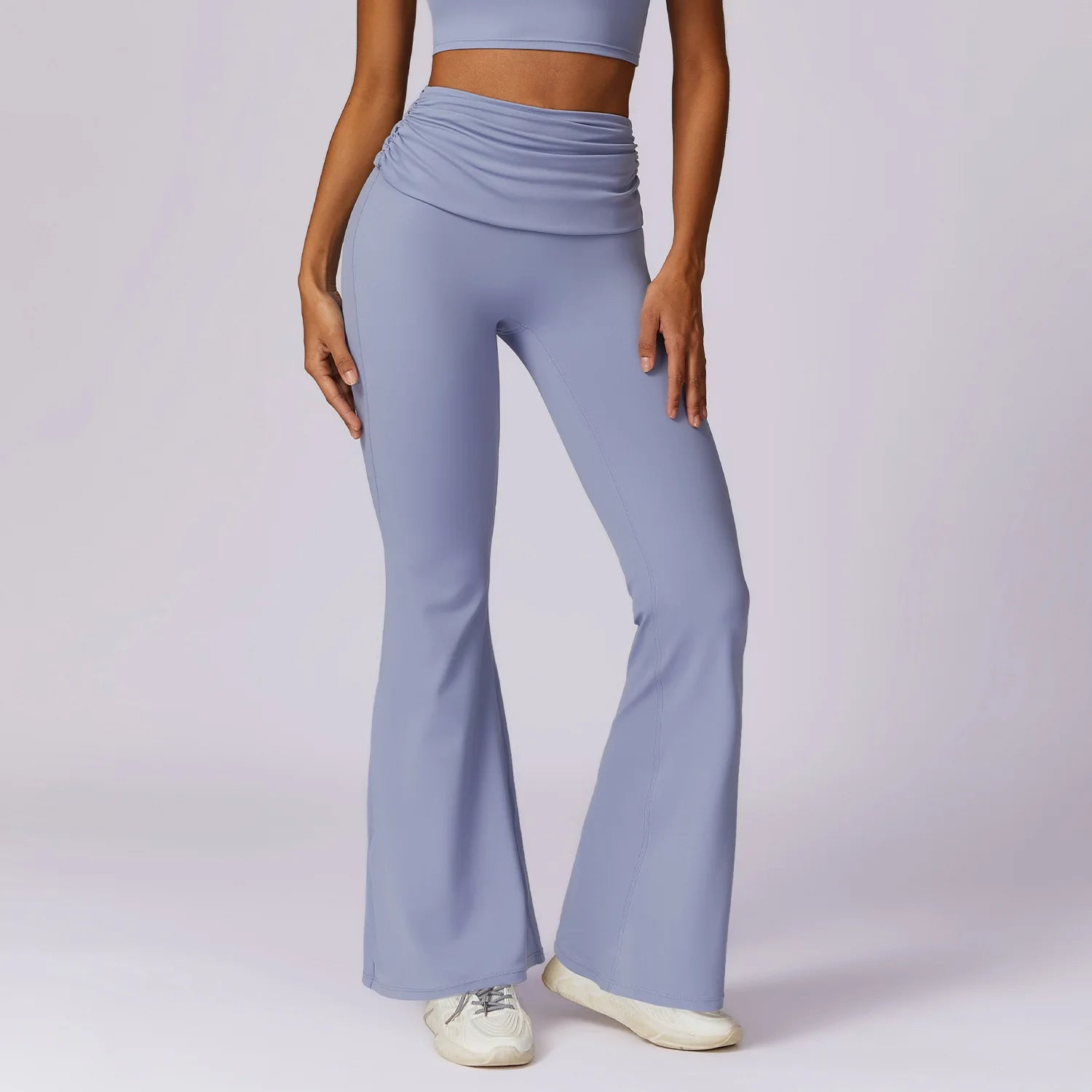 Workout Flare Leggings Yoga Pants Women High Waist Wide Leg Pant Women Gym Fitness Sports Black Flared Pant Latin Dance Trousers
