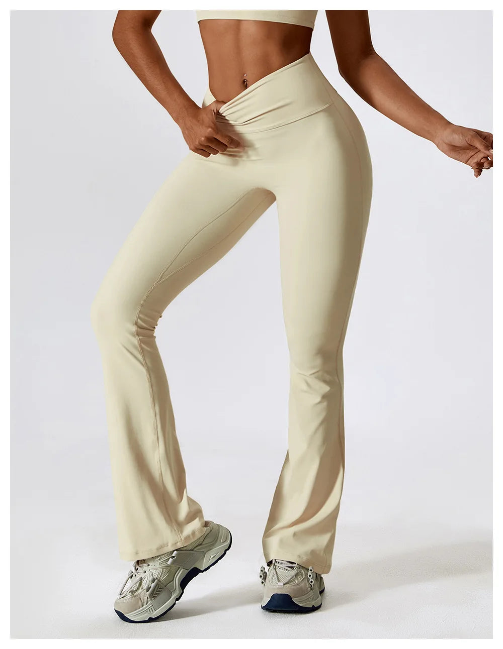 Flare Leggings Yoga Pants Women High Waist Wide Leg Pant Women Gym Workout Fitness Sports Tight Flared Pant Latin Dance Trousers