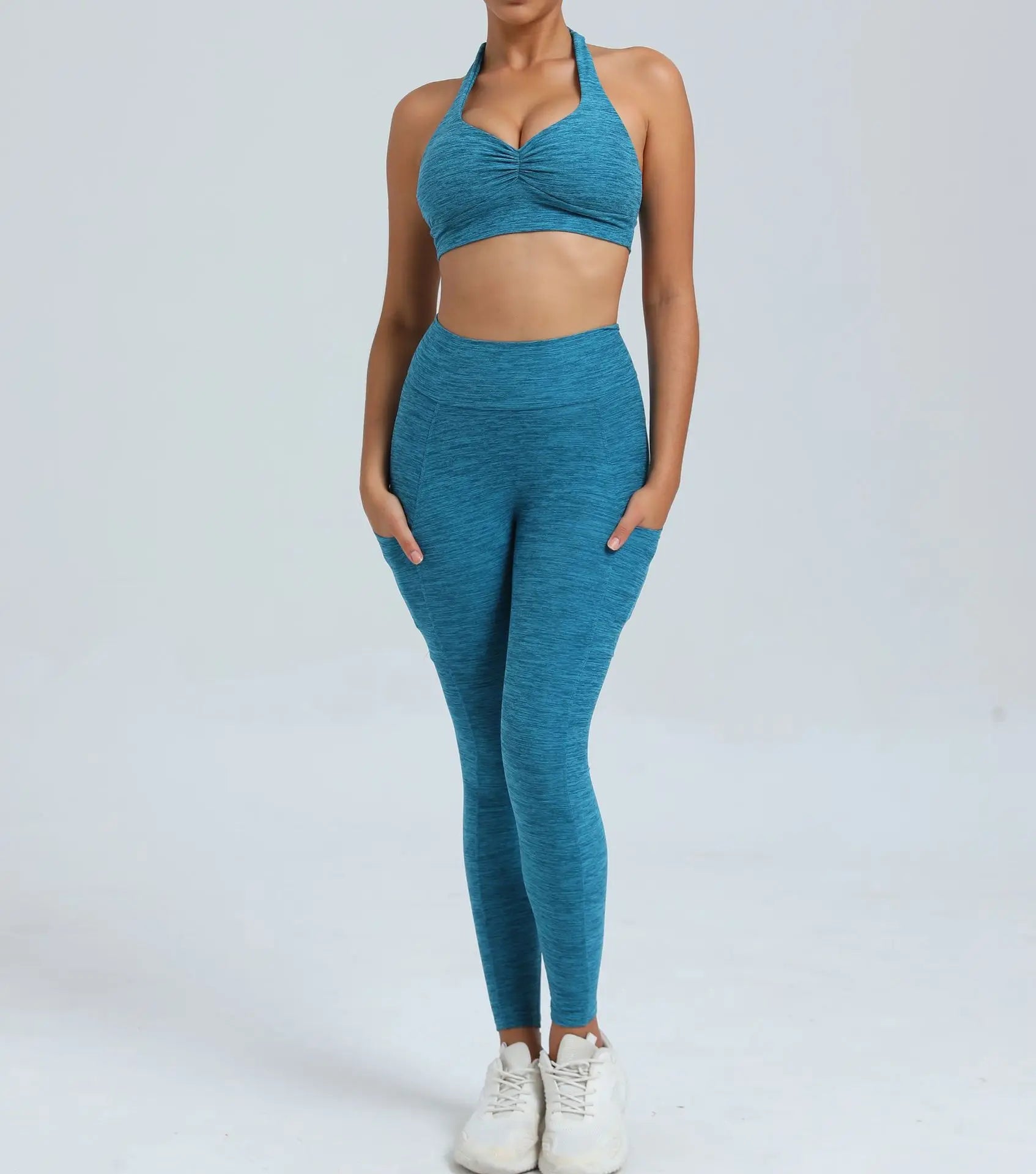 Fitness Suit Women Tracksuit Yoga Set Sportswear Workout Clothes Sports Bra High Waist Leggings Gym Clothing Sports Suits