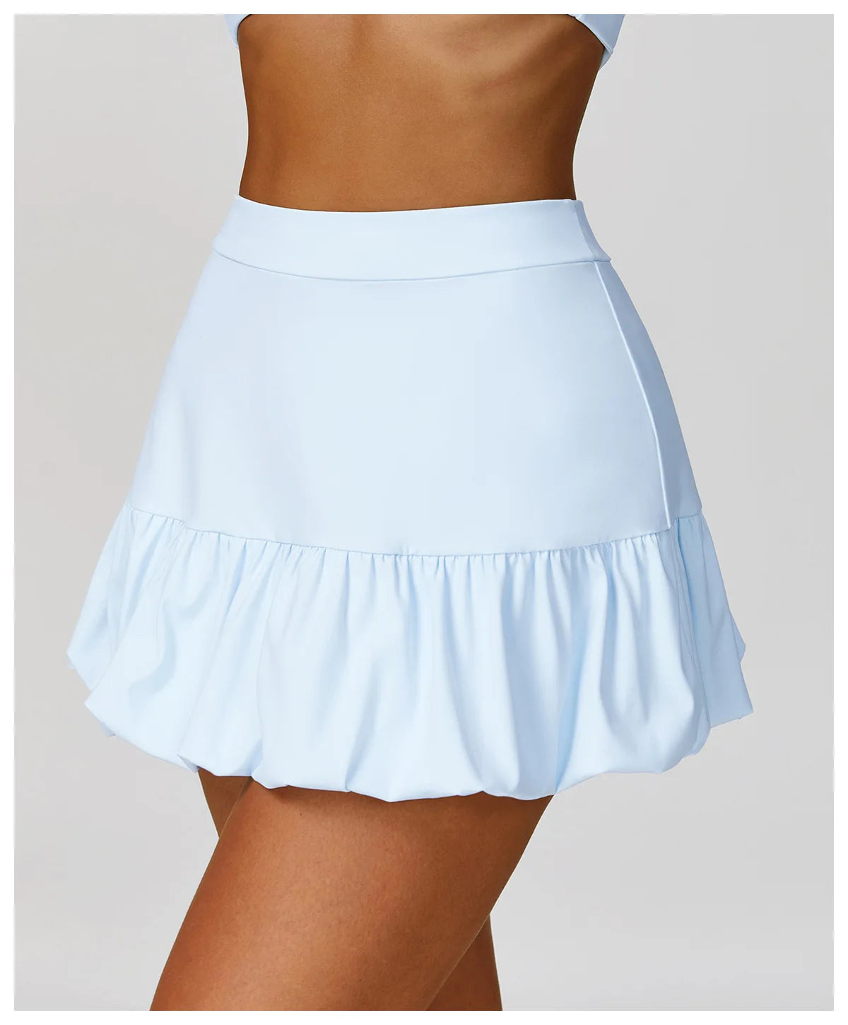 High Waisted Tennis Mini Skirt Women's Tennis Yoga Golf Sports Belt Safety Pants Pocket Comfortable and Breathable Sports Skirt