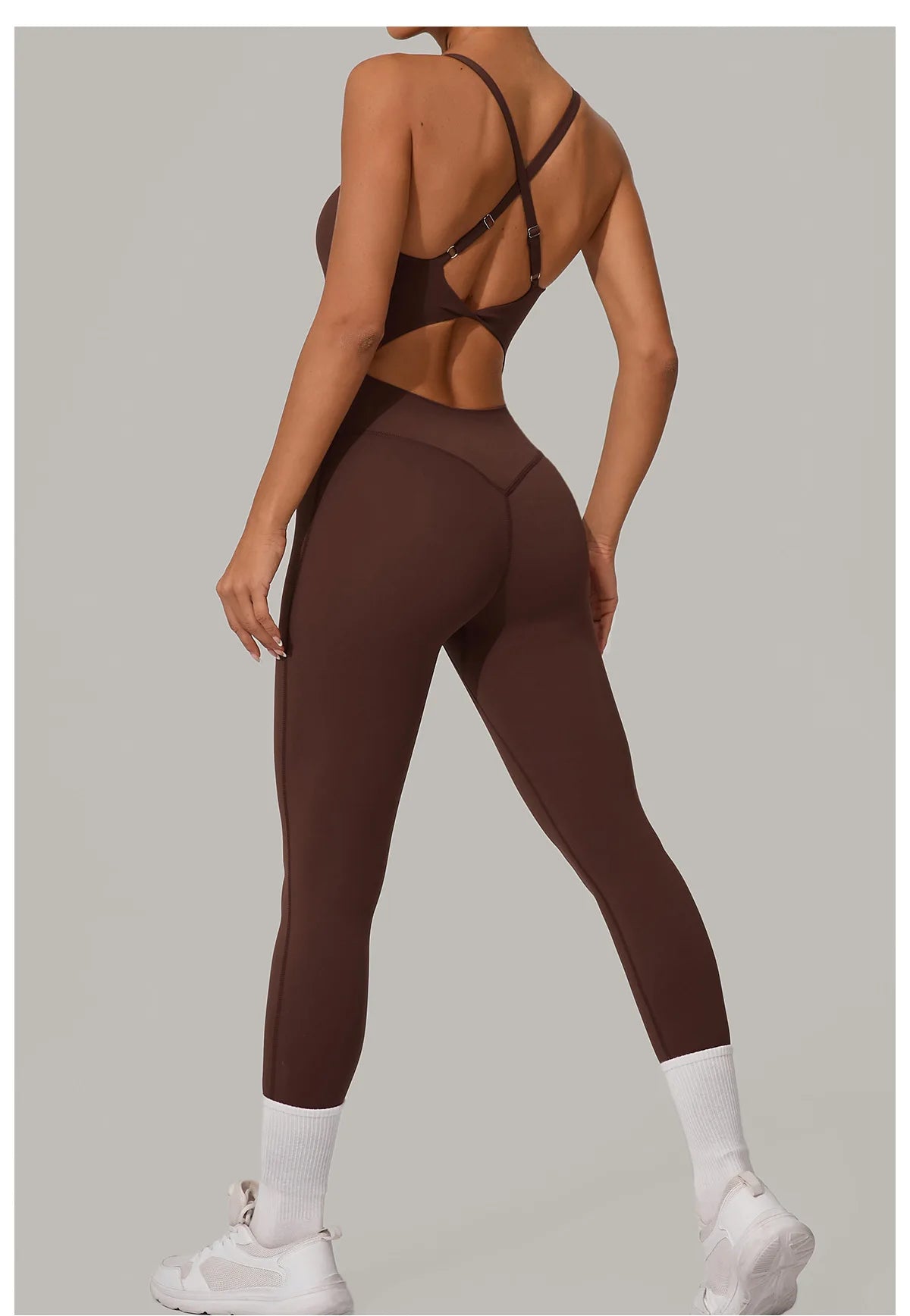 Yoga Set Women Tracksuit Sexy Backless One-piece Suit Female Rompers Quick Dry Yoga Clothing Workout Bodysuits Sports Jumpsuit