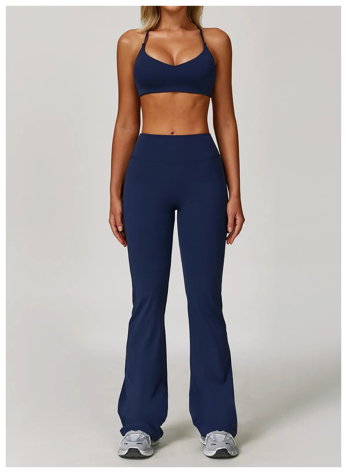 Wide Leg Pants Women Bell-bottoms High Waist Yoga Leggings High Stretchy Butt Lifting Breathable Sports Pants Women Gym Leggings