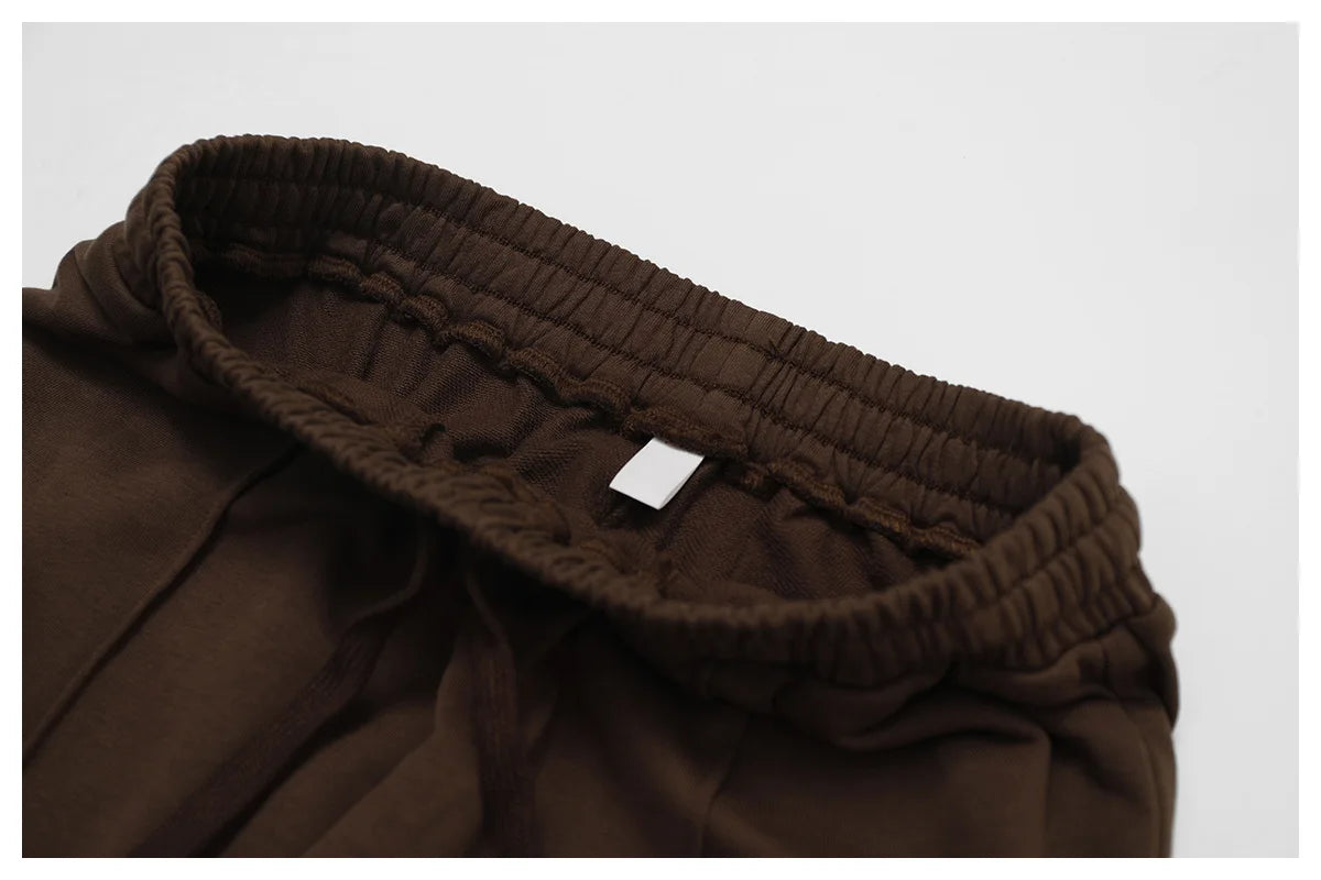 Winter High Waist Loose Fit Sports Sweatpants for Women Pocket Straight Leg Casual Pants Fitness Running Sports Pants for Women