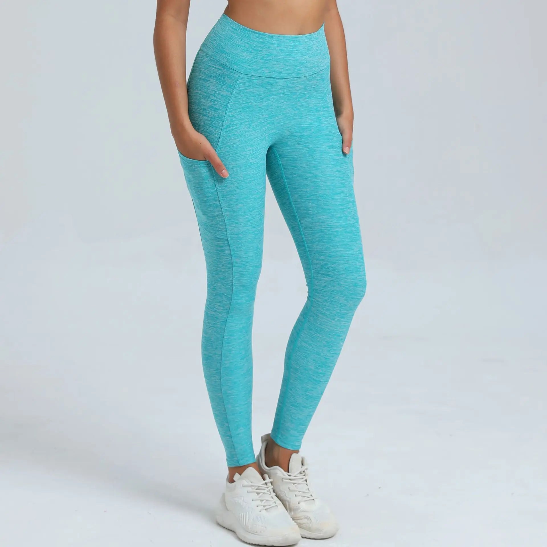 Women Sport Fitness Leggings High Waist Elastic Yoga Pants Training Running Scrunch Butt Gym Leggings Breathable Leggings Female
