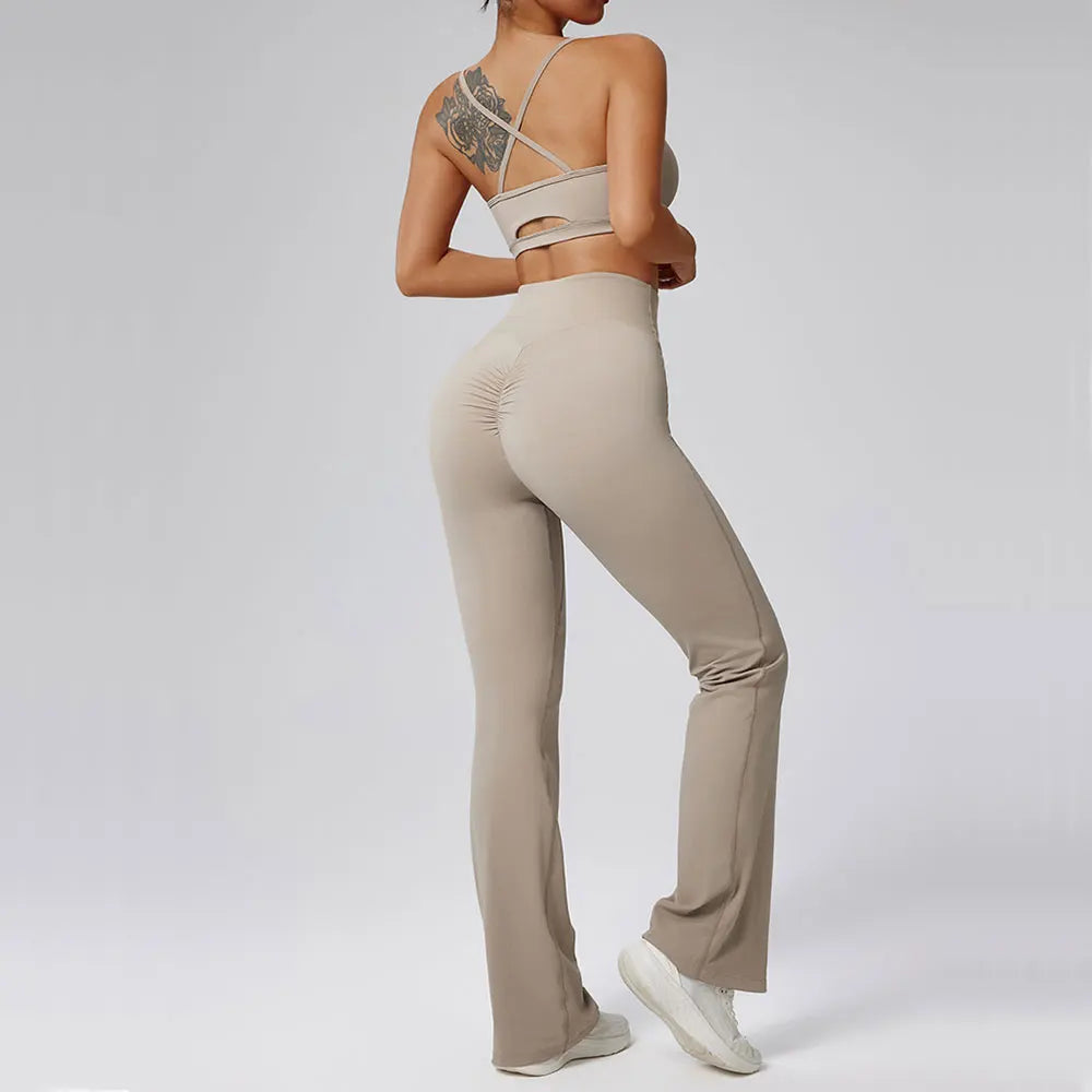 Women Tracksuit 2PCS Yoga Set Workout Clothes Sportswear Gym Clothing High Waist Leggings Fitness Bra Sports Suits Athletic Wear