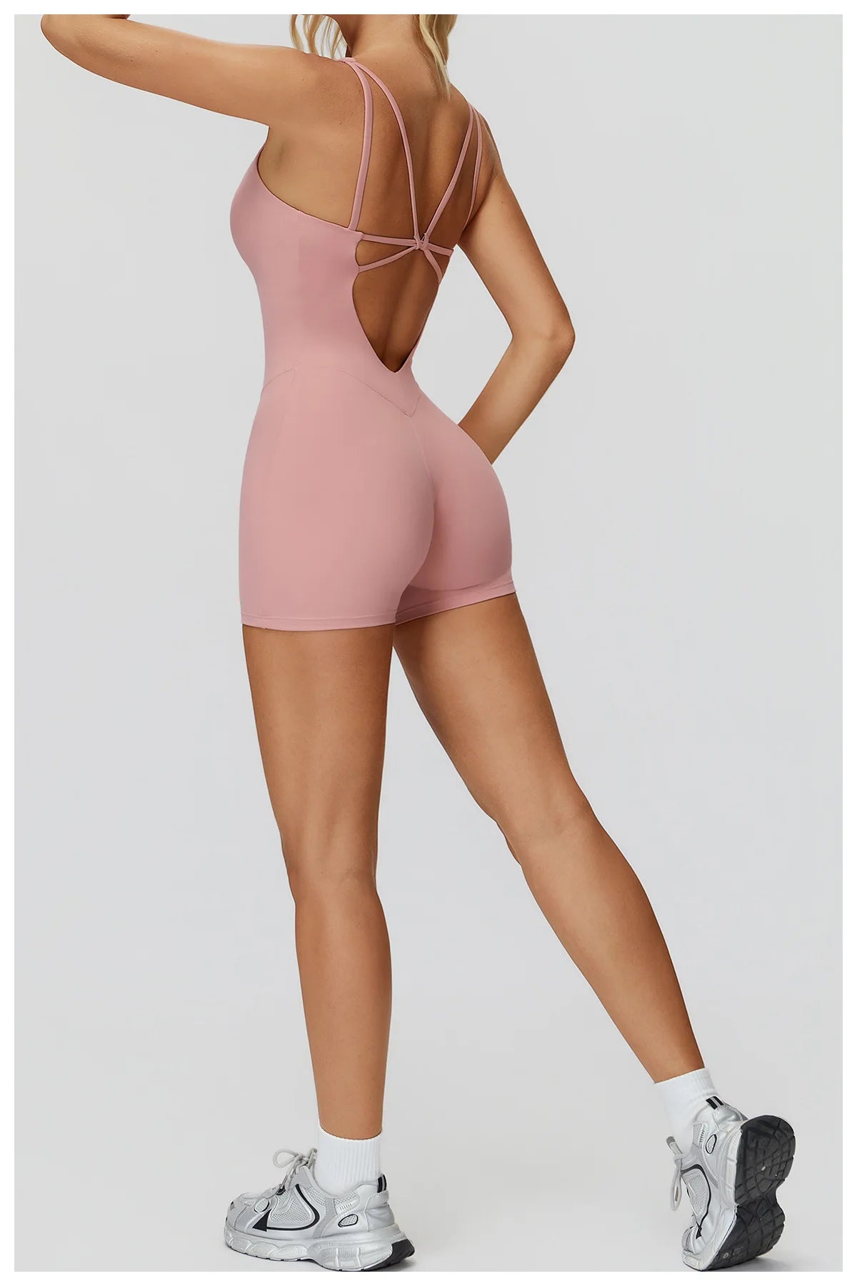 Jumpsuit Women's Short Tracksuit Yoga Set One-Piece Sportswear Push Up Gym Workout Clothes Fitness Stretch Bodysuit Yoga Suit